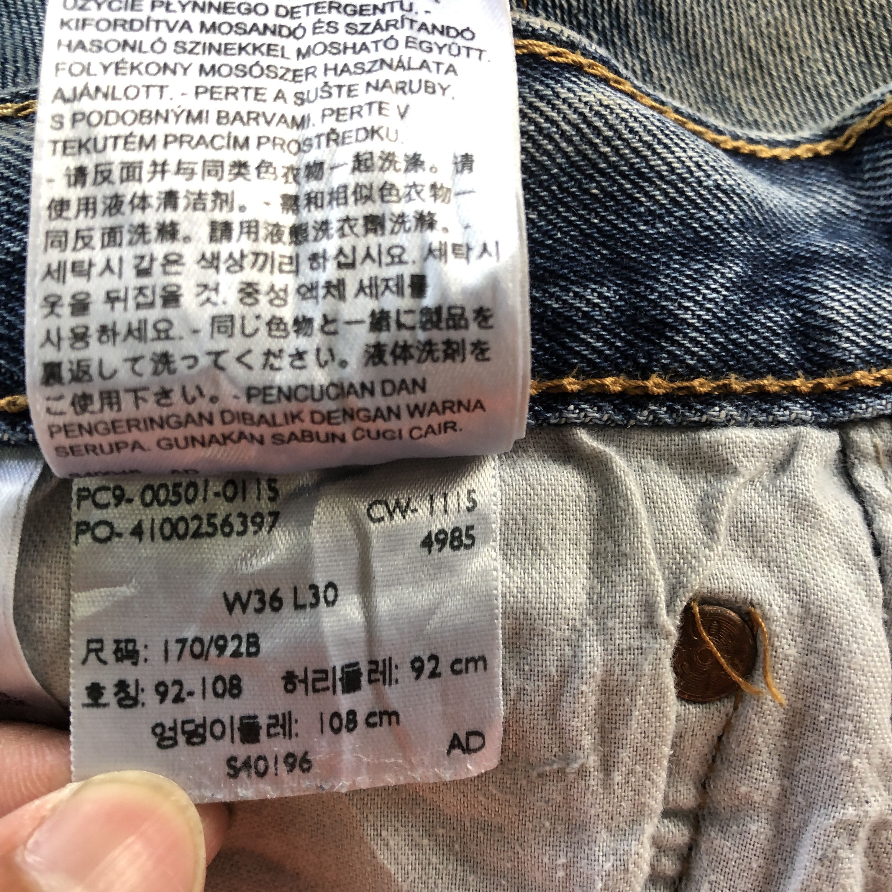 Levi's Vintage Levis 501 Ripped Jeans Levi's Faded Light Wash Denim Size US 36 / EU 52 - 9 Thumbnail