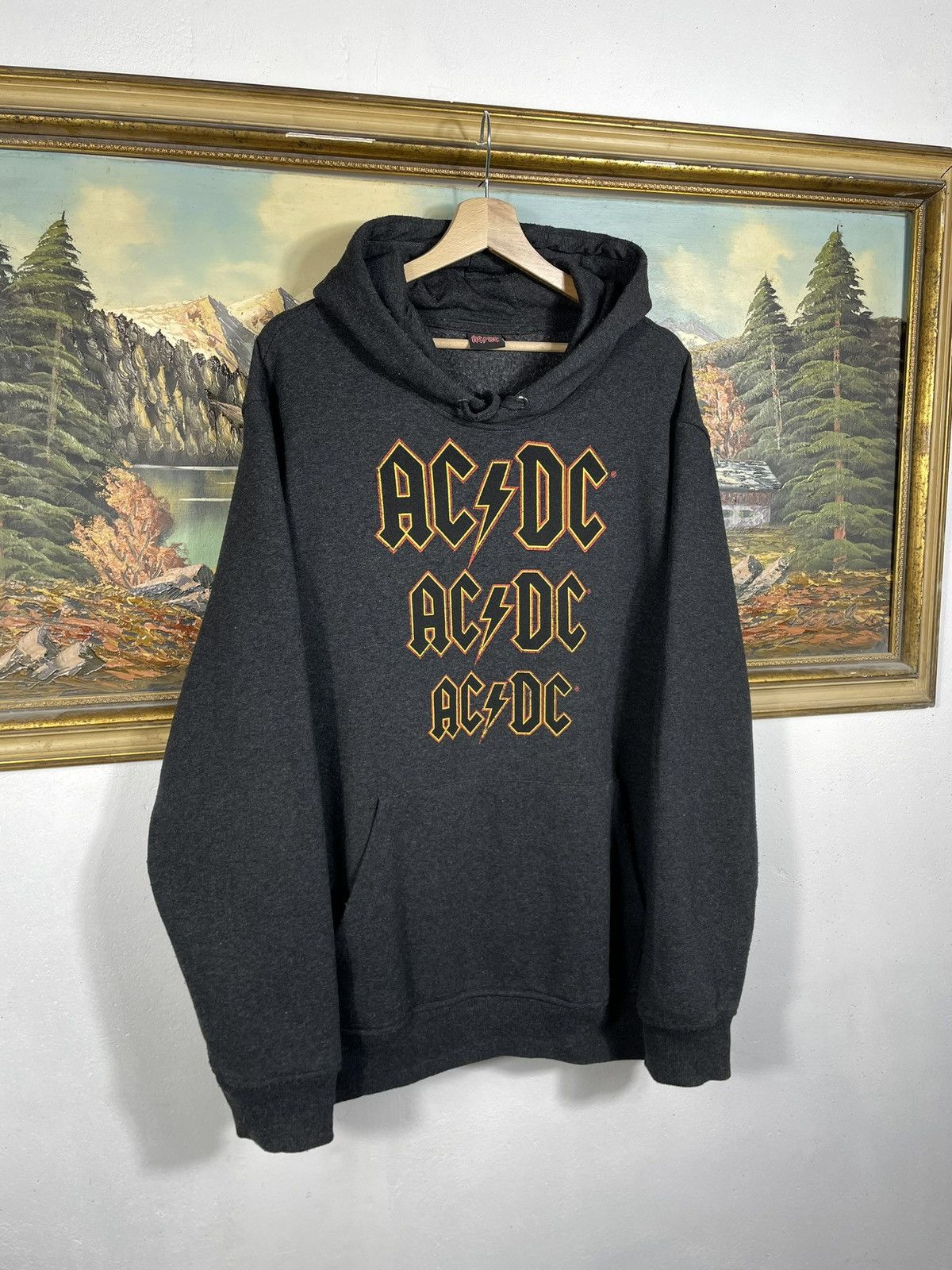 AC/DC × Band Tees × Vintage ACDC Hoodie Sweatshirt Merch Rock Metal Band Vintsge Y2k Size US XXL / EU 58 / 5 - 2 Thumbnail