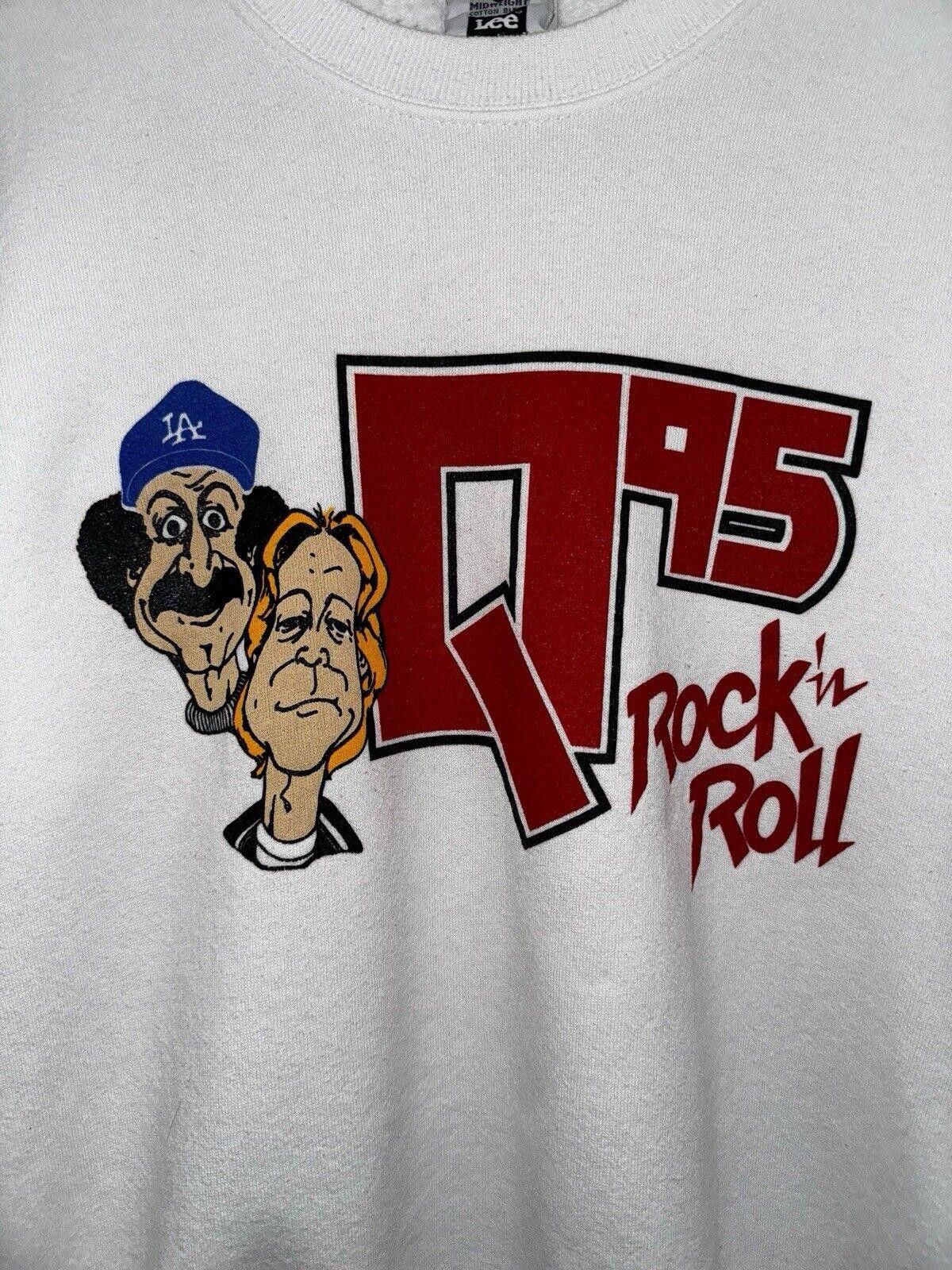Lee Vintage 90s Q95 Rock N Roll Bob Tom Radio Show Crewneck L Size US 34 / EU 50 - 2 Thumbnail
