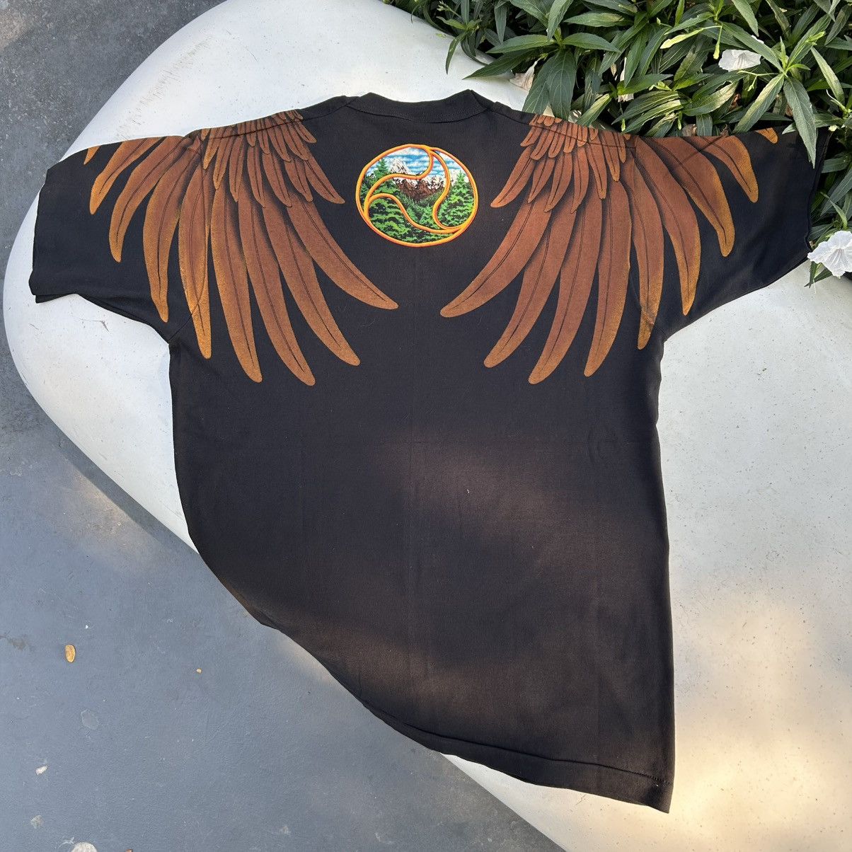 Band Tees vintage eagle liquid blue 1994 travis scott Size US XL / EU 56 / 4 - 2 Thumbnail