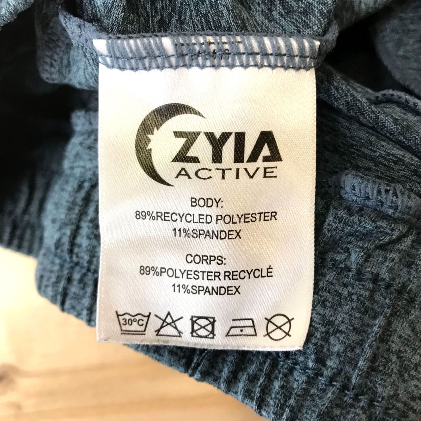 Vintage ZYIA Active Jogger Pants Blue Drawstring Waist Womens S/M Size 28" / US 6 / IT 42 - 7 Thumbnail