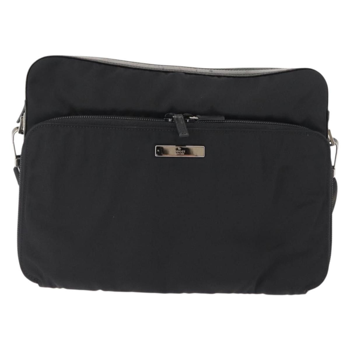 Gucci GUCCI Shoulder Bag Nylon Leather Black Size ONE SIZE - 2 Thumbnail