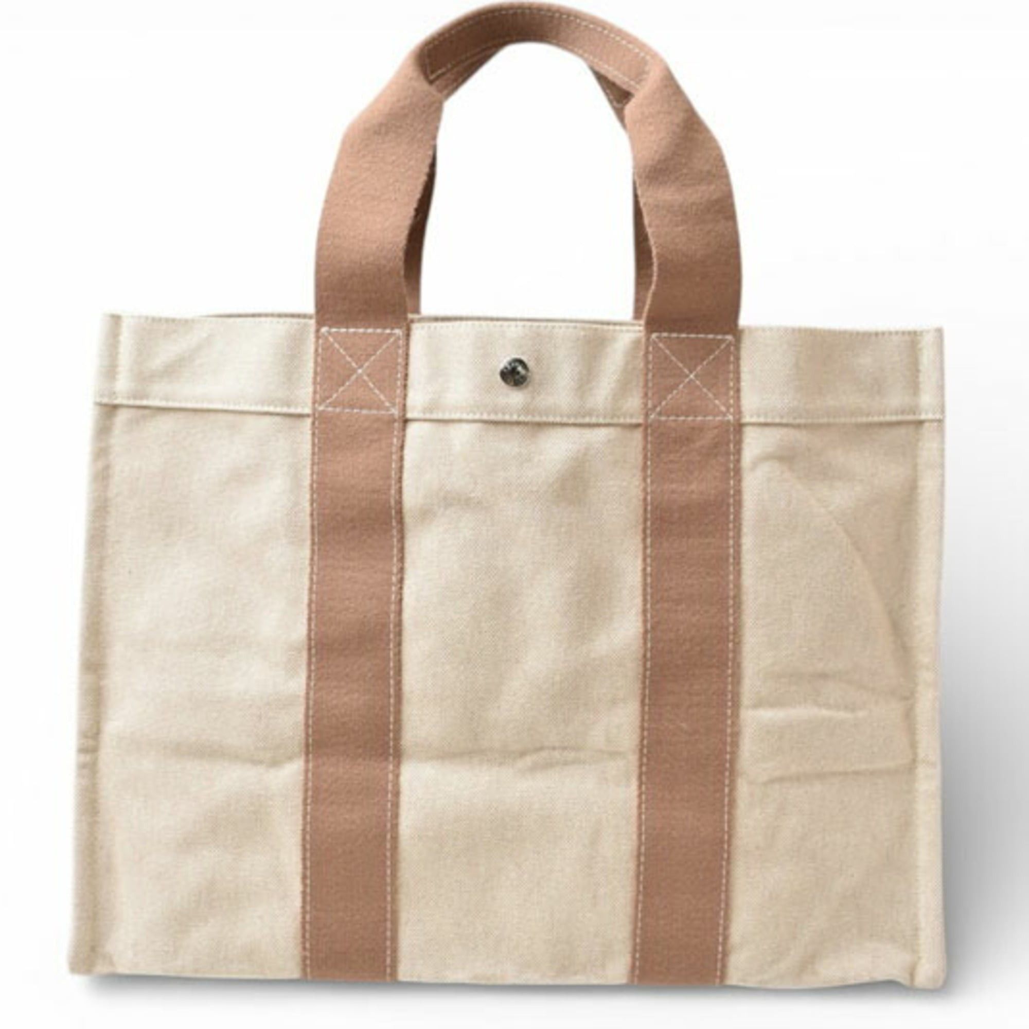 Hermes Hermes tote bag, Bora Cabas de Plage GM, palladium hardware, canvas, beige. Size ONE SIZE - 1 Thumbnail