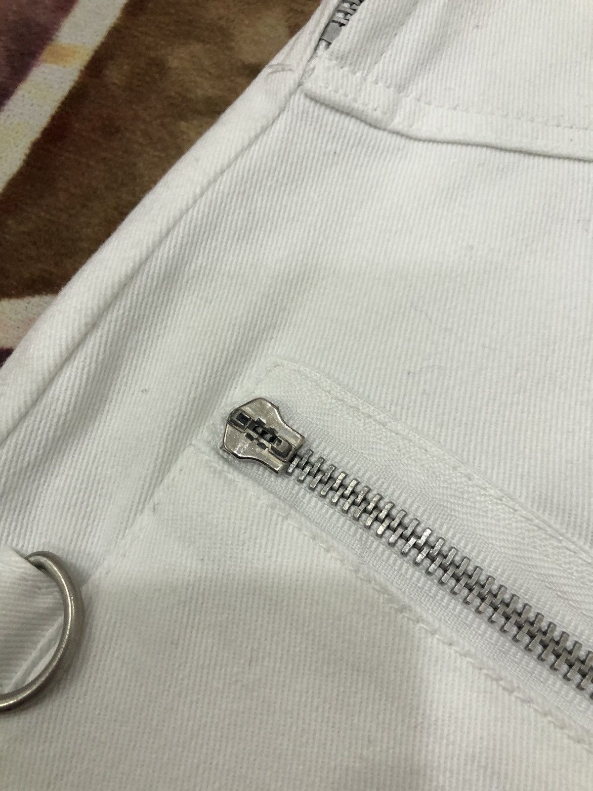 Japanese Brand Slash Number Multipocket Tactical Cargo White Pants Size US 28 / EU 44 - 8 Thumbnail