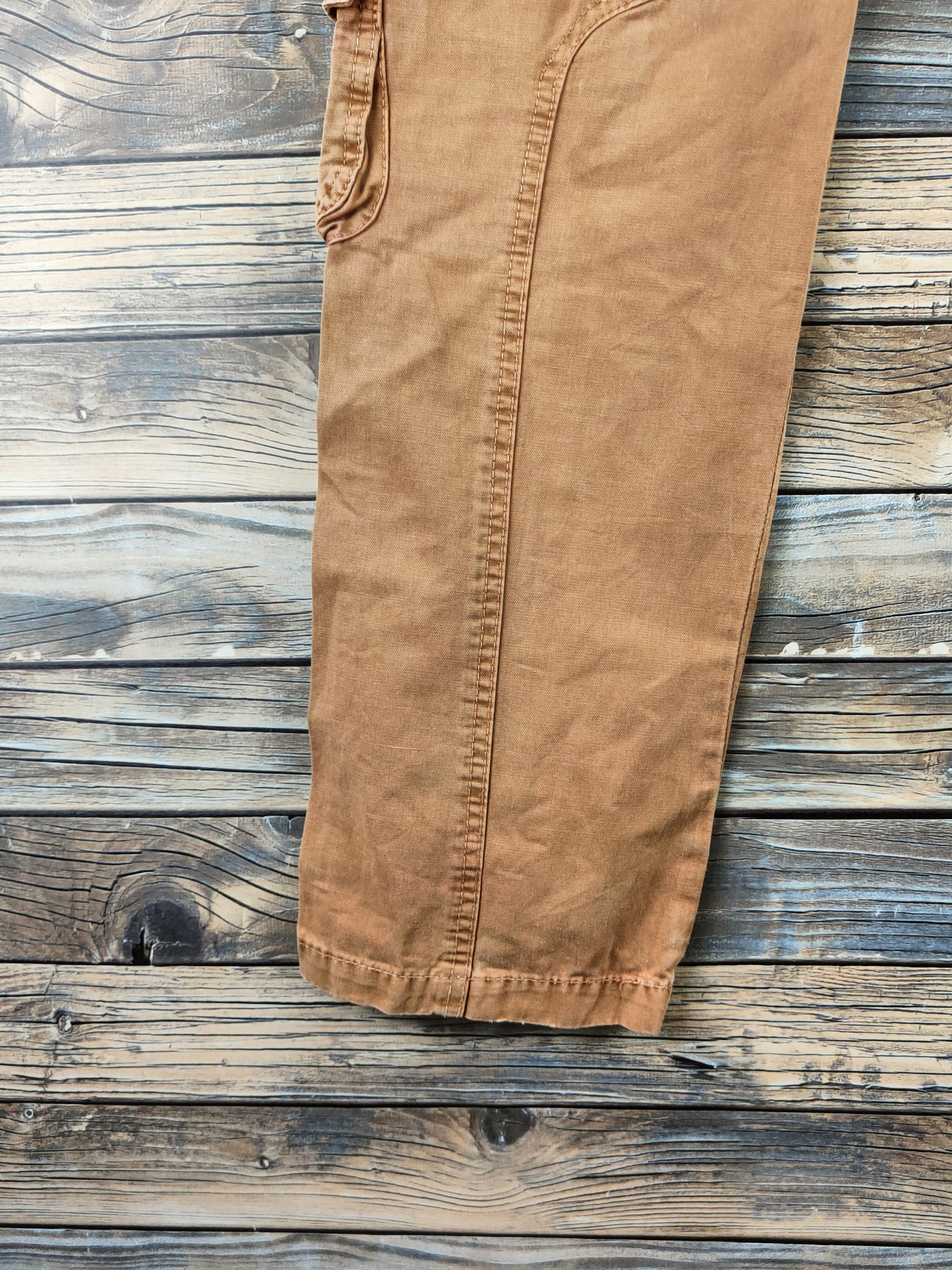 Japanese Brand DL Junye jeans Brown Multipocket Cargo Pants #46-410 Size US 31 - 9 Thumbnail
