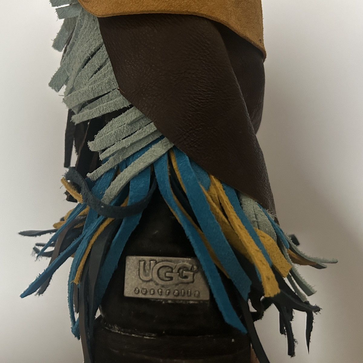Other Custom Ugg with hand cut and sewn leather fringe sz 10 Size US 10 / EU 43 - 5 Thumbnail