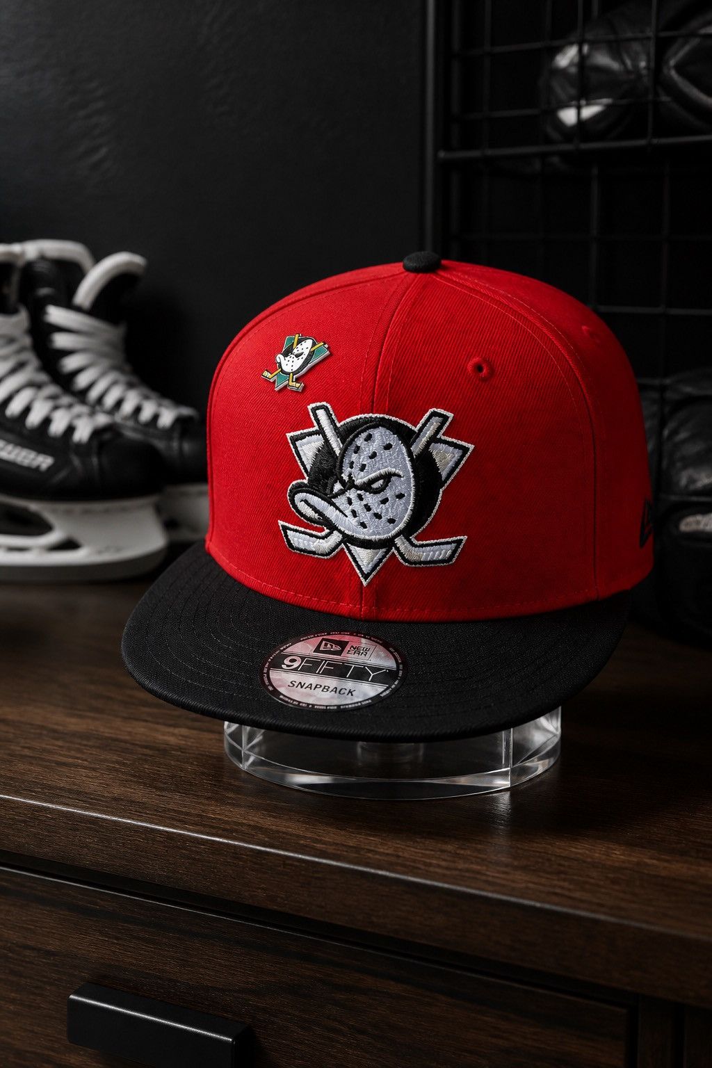 New Era Exclusive Anaheim Ducks NHL Red 9fifty Snapback Size ONE SIZE - 2 Thumbnail