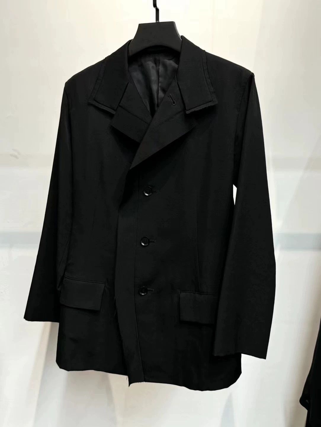 Yohji Yamamoto Yohji Yamamoto 2015 AW Stand Collar Wool Blazer Size 1 Size S / US 4 / IT 40 - 9 Thumbnail
