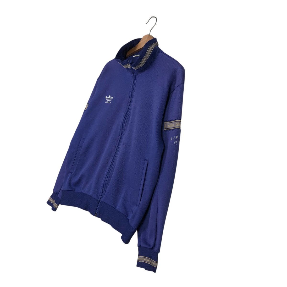 Adidas Vintage Adidas Trefoil Track Jacket 80s/90s – Royal Blue Size US M / EU 48-50 / 2 - 3 Thumbnail