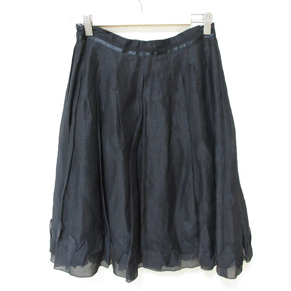 Other FOXEY Linen Silk Flare Skirt Natural Material Skirts 19624 DUTY FREE for USA