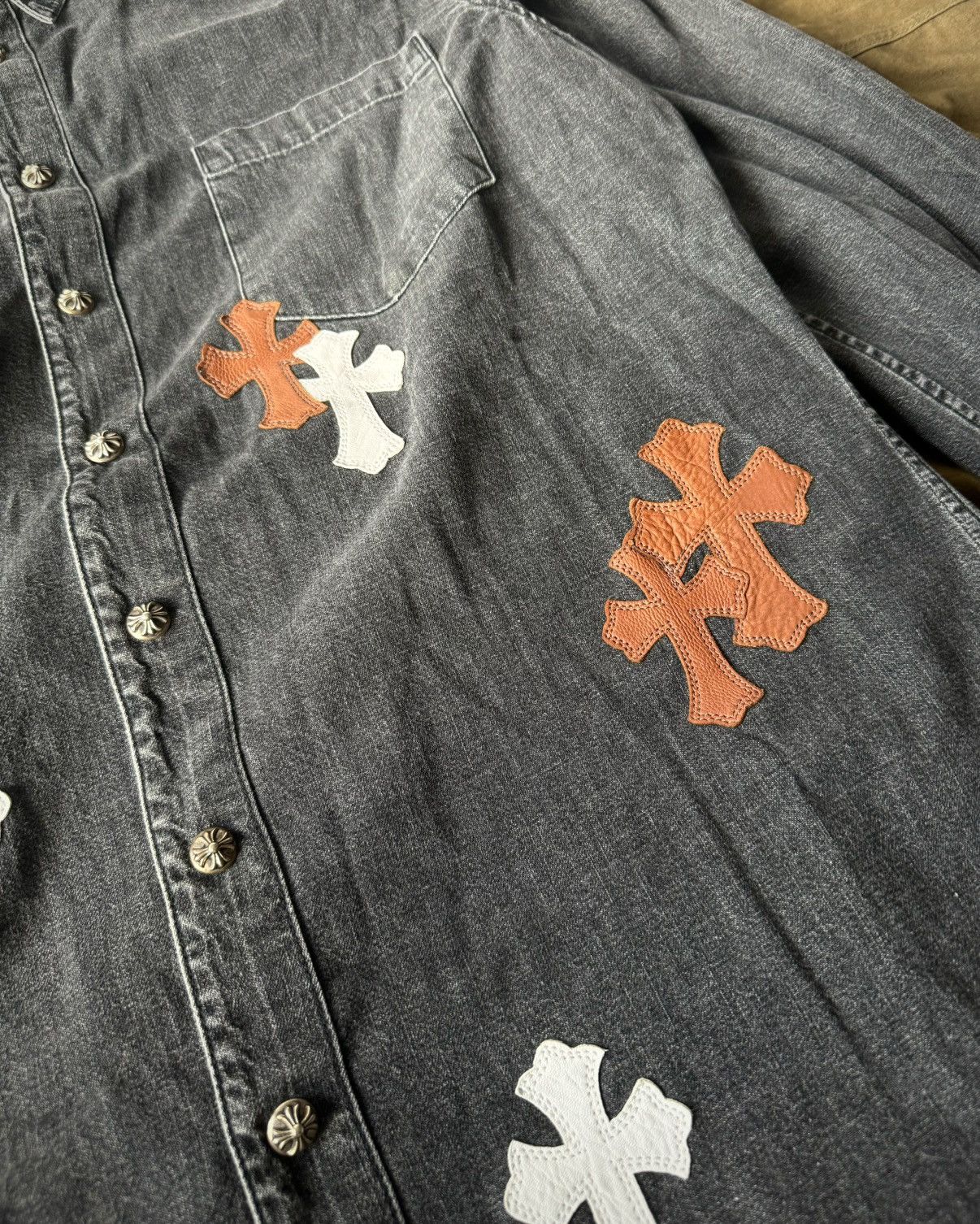 Chrome Hearts Cross Patch shirt Size US XL / EU 56 / 4 - 3 Thumbnail