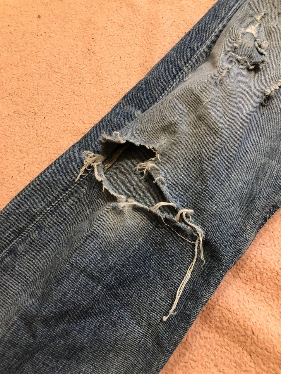 Diesel vintage blue jeans Diesel crazy Y2K size 33 streetwear Size US 33 - 11 Thumbnail