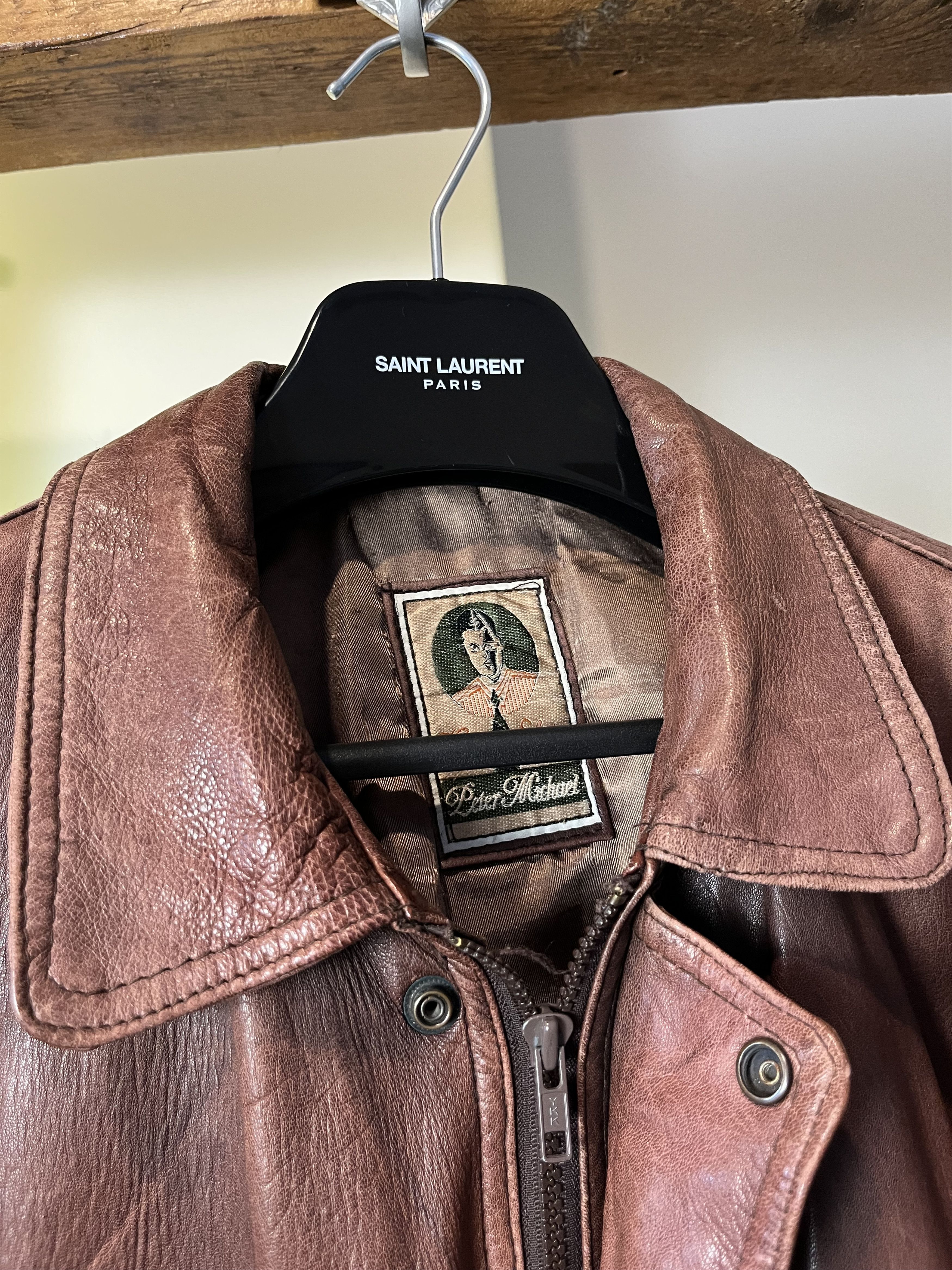 Japanese Brand × Vintage Vintage 80s/90s Leather Jacket Size US L / EU 52-54 / 3 - 6 Thumbnail