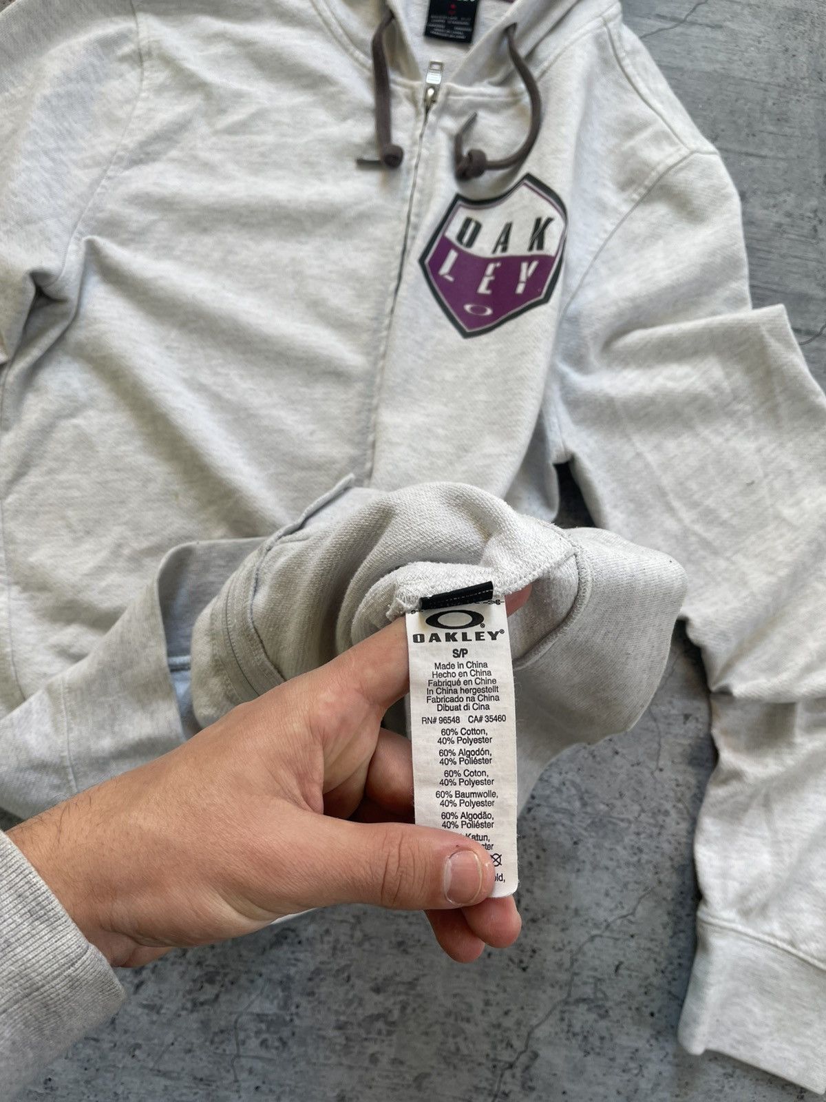 Oakley × Vintage Vintage Oakley Zip Up Hoodie Size US S / EU 44-46 / 1 - 8 Thumbnail