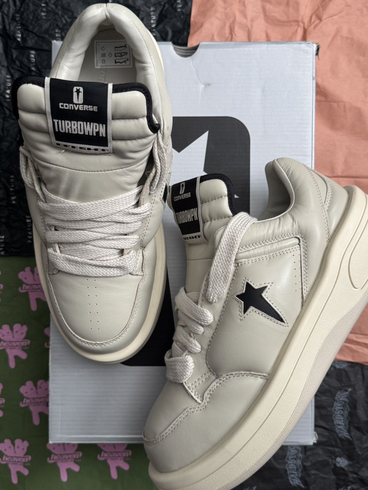 Rick Owens Drkshdw CONVERSE X DRKSHDW TURBOWPN OX Size US 10.5 / EU 43-44 - 3 Thumbnail