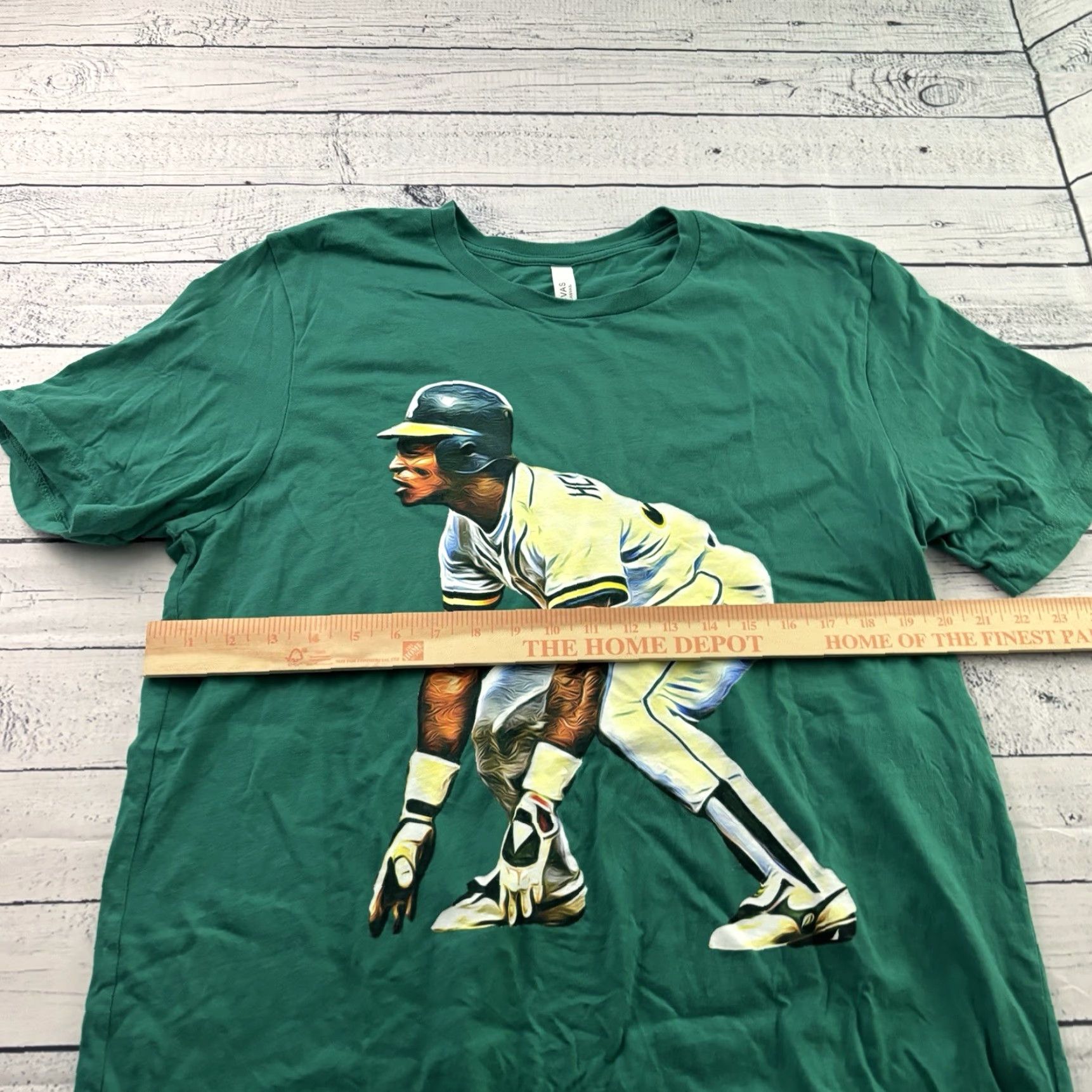 Henderson Ricky Henderson Baseball Short Sleeve T Shirt Men's XL Green Size US XL / EU 56 / 4 - 3 Thumbnail