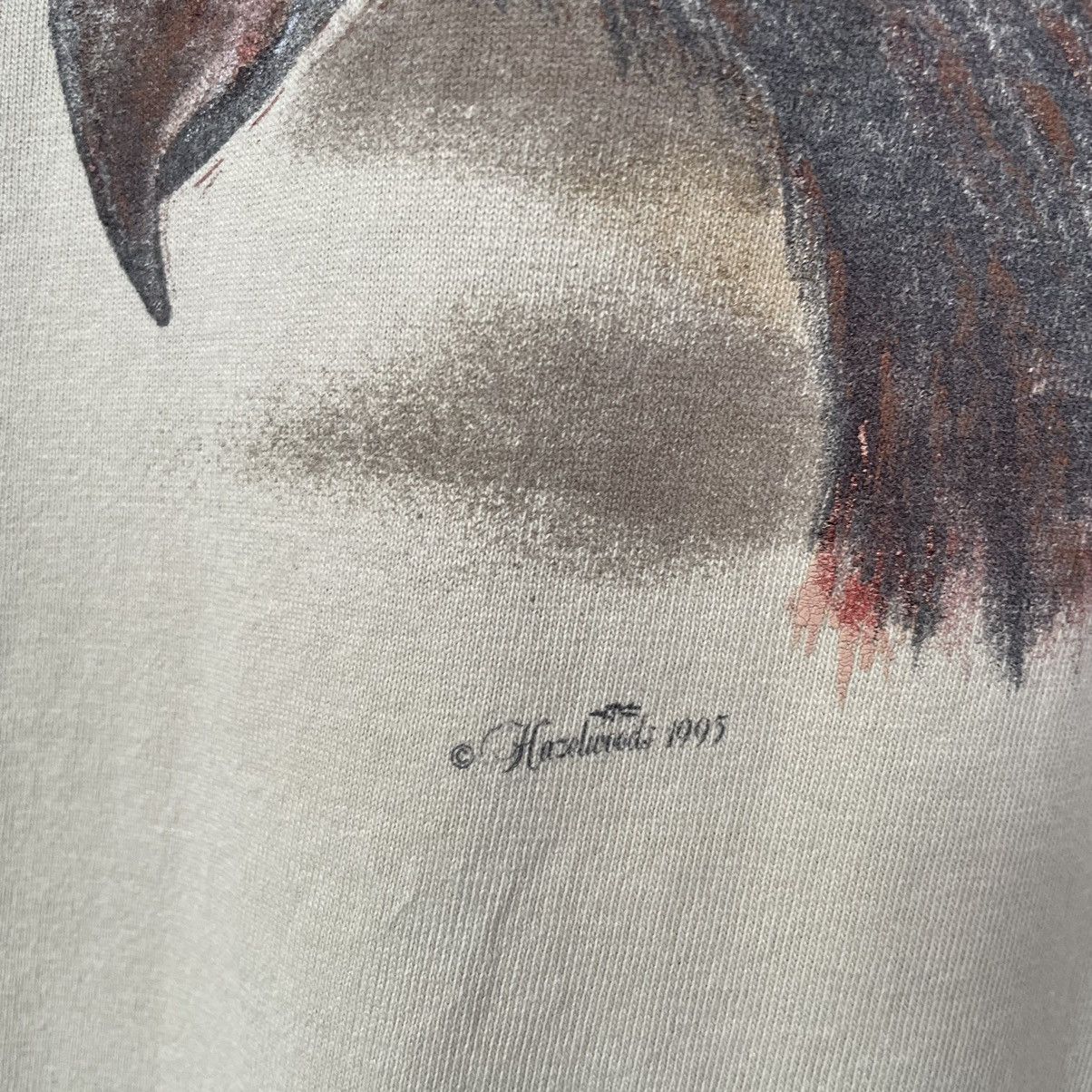 Vintage 1990s Eagle Falcon Double Sided Graphic T Shirt Size US XL / EU 56 / 4 - 3 Thumbnail