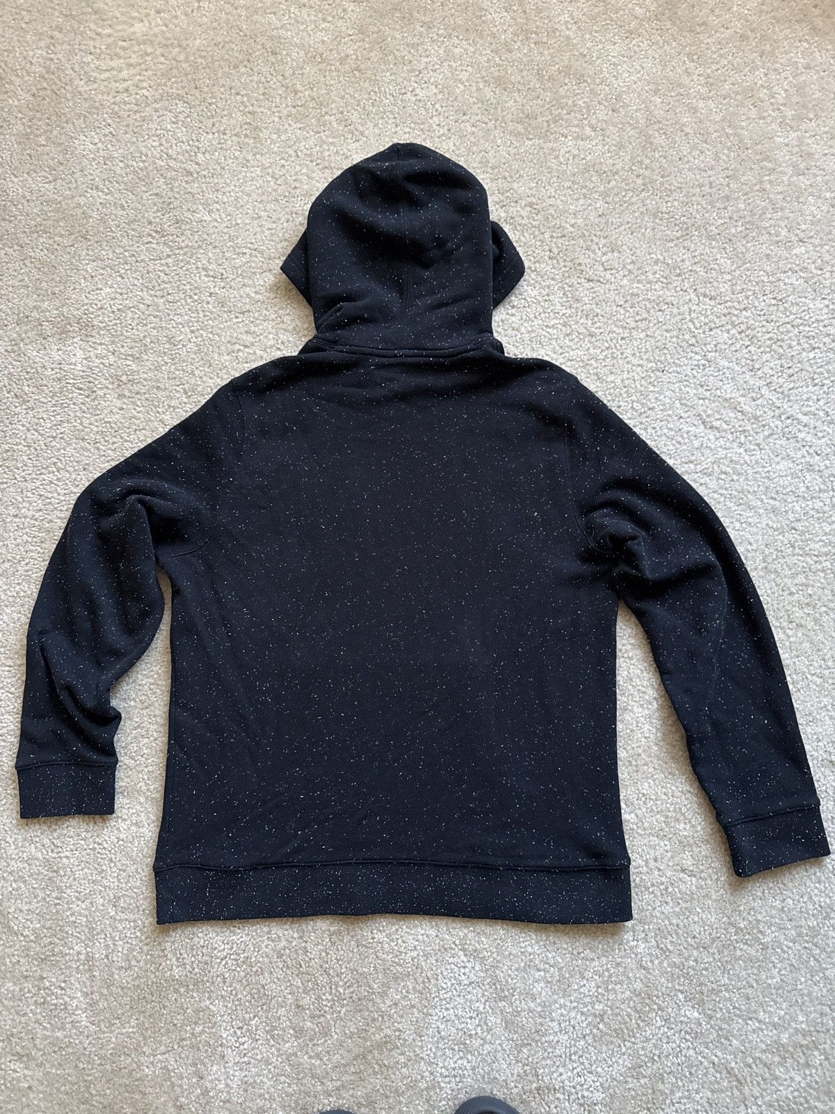 Vince Vince Black Speckled Cotton Blend Hoodie Size US L / EU 52-54 / 3 - 3 Thumbnail