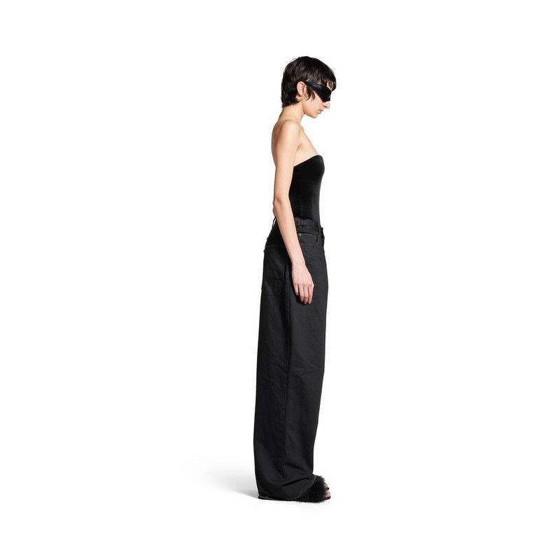 Balenciaga o1srvl11e0226 Sweetheart Neck Swimsuit In Black Size L / US 10 / IT 46 - 3 Thumbnail