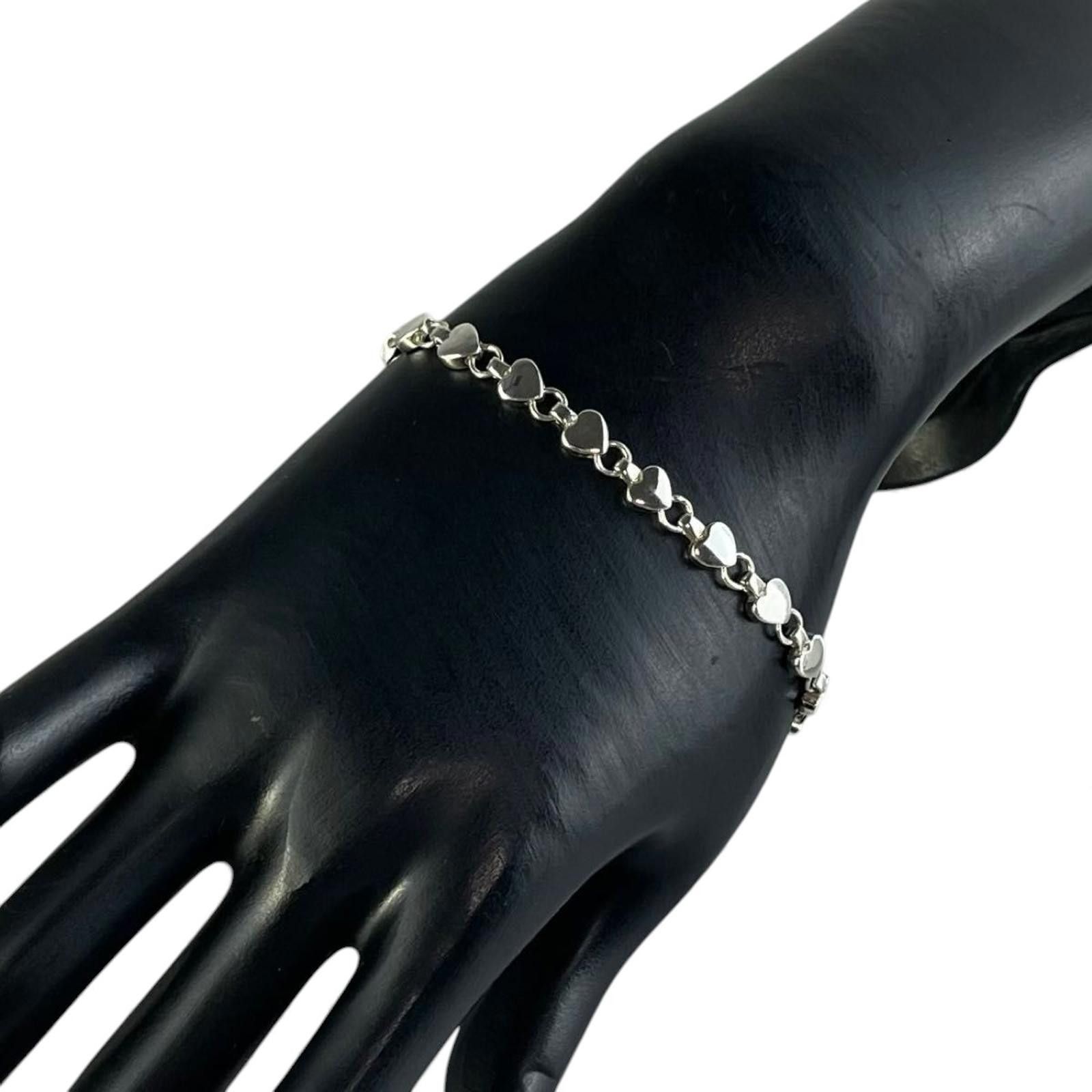 Tiffany & Co. Tiffany & Co. - Silver Heart Link Bracelet Size ONE SIZE - 3 Thumbnail