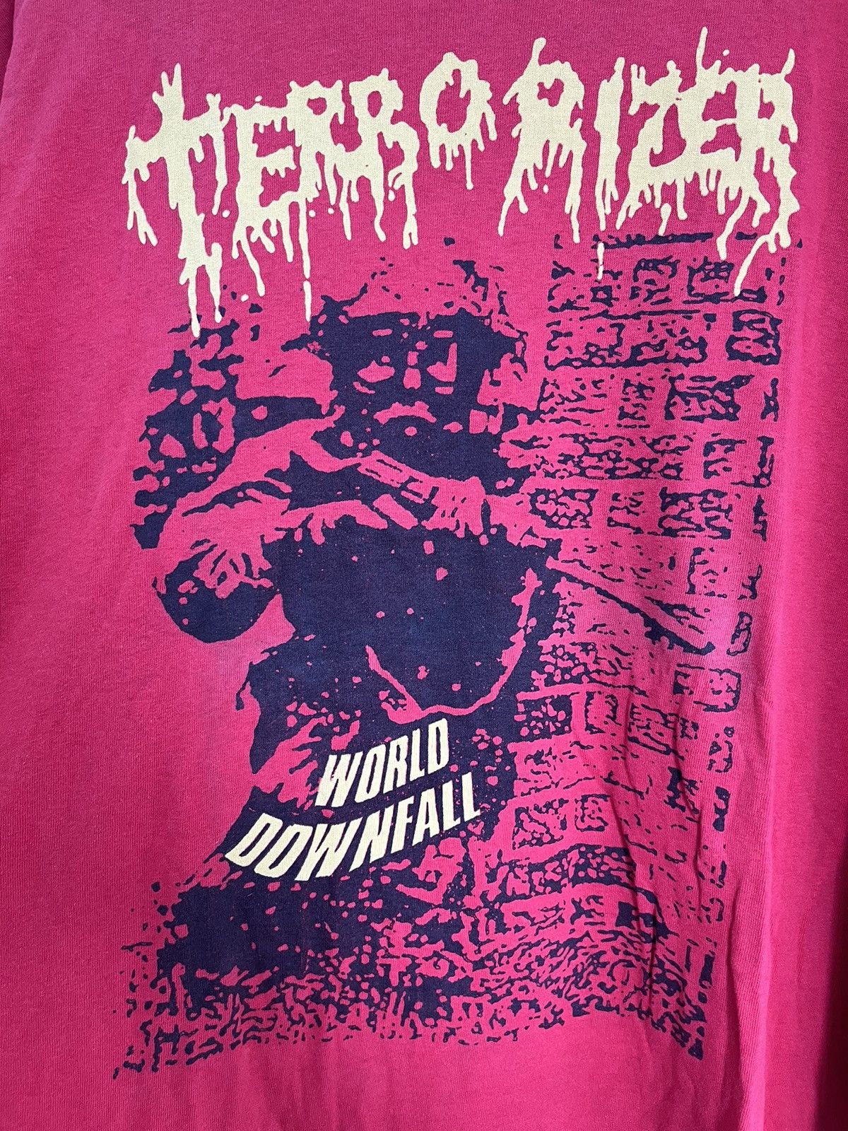Vintage Vintage 2000s Terrorizer World downfall Napalm death Size US XL / EU 56 / 4 - 2 Thumbnail