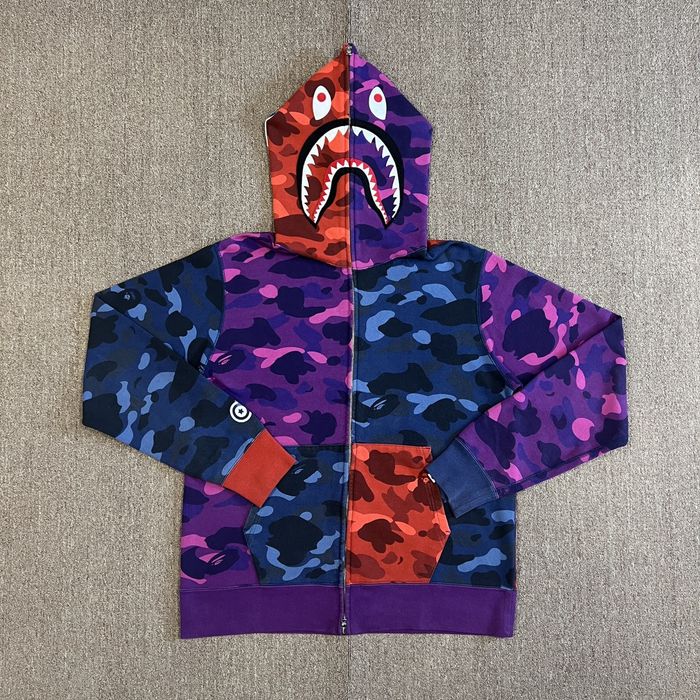 Mix camo bape store hoodie