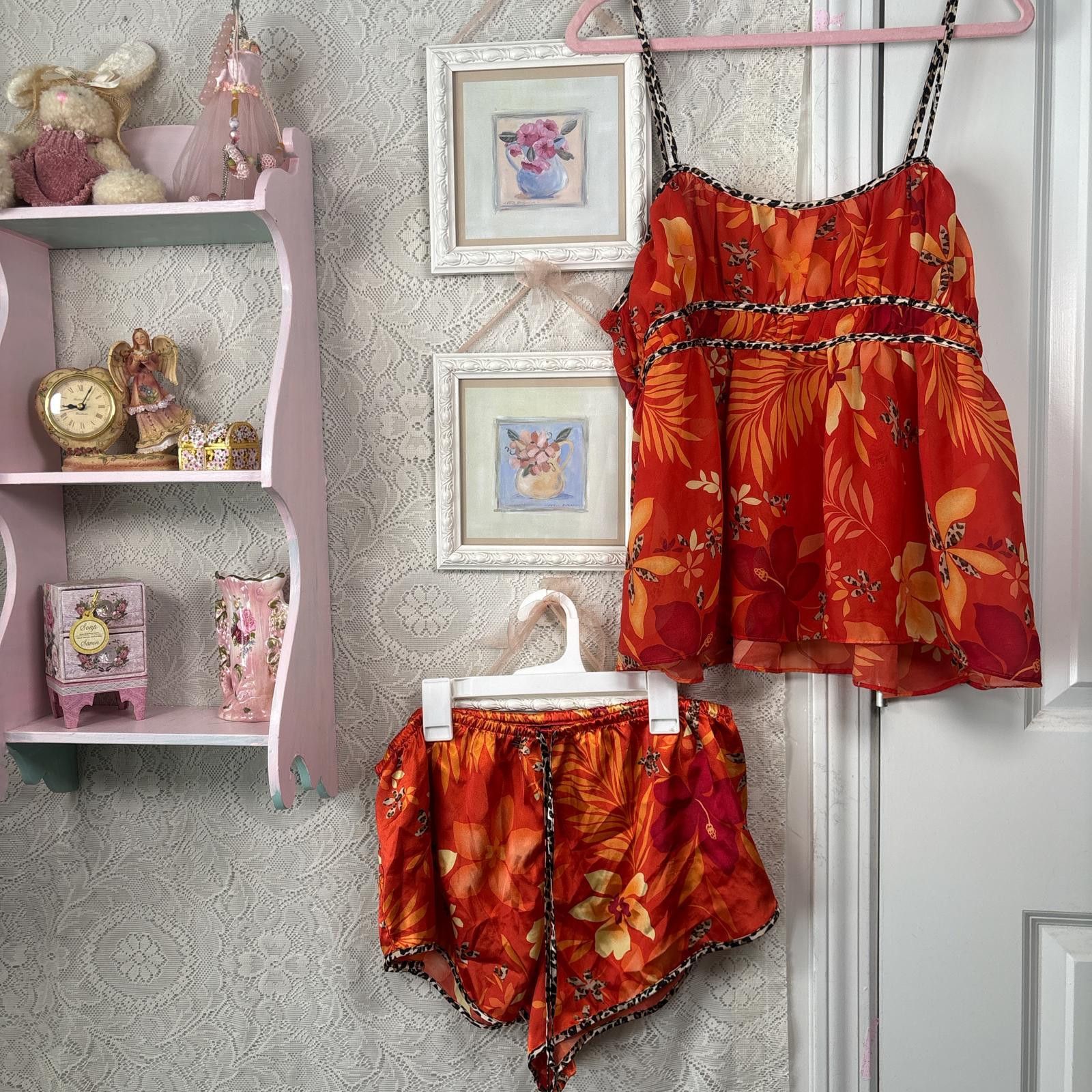 Other vintage secret treasures floral flowy set Size ONE SIZE - 1 Thumbnail