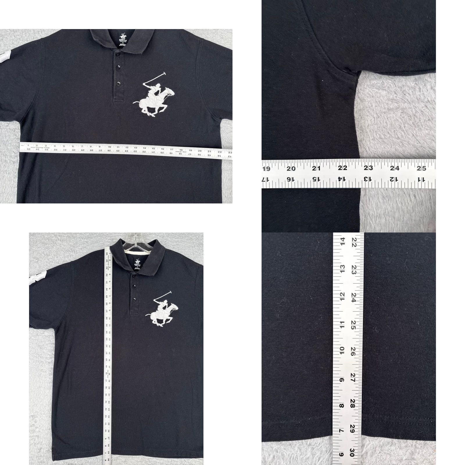 Beverly Hills Polo Club Beverly Hills Polo Club Shirt Men XL Black 100% Cotton Short Sleeve Polo Size US XL / EU 56 / 4 - 8 Thumbnail