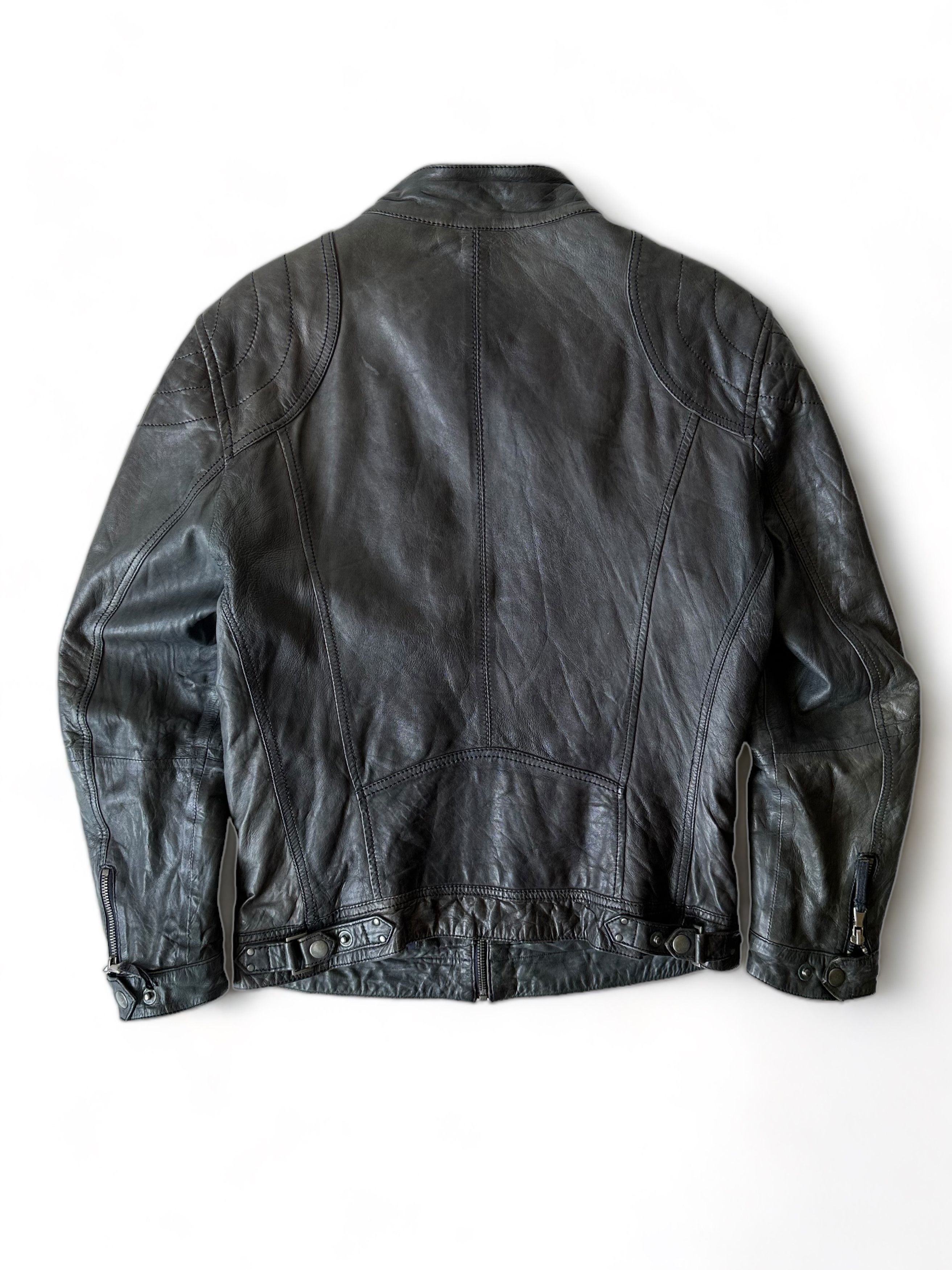 Allsaints × Diesel Infinity Leather Biker Jacket (XS) Size US XS / EU 42 / 0 - 3 Thumbnail