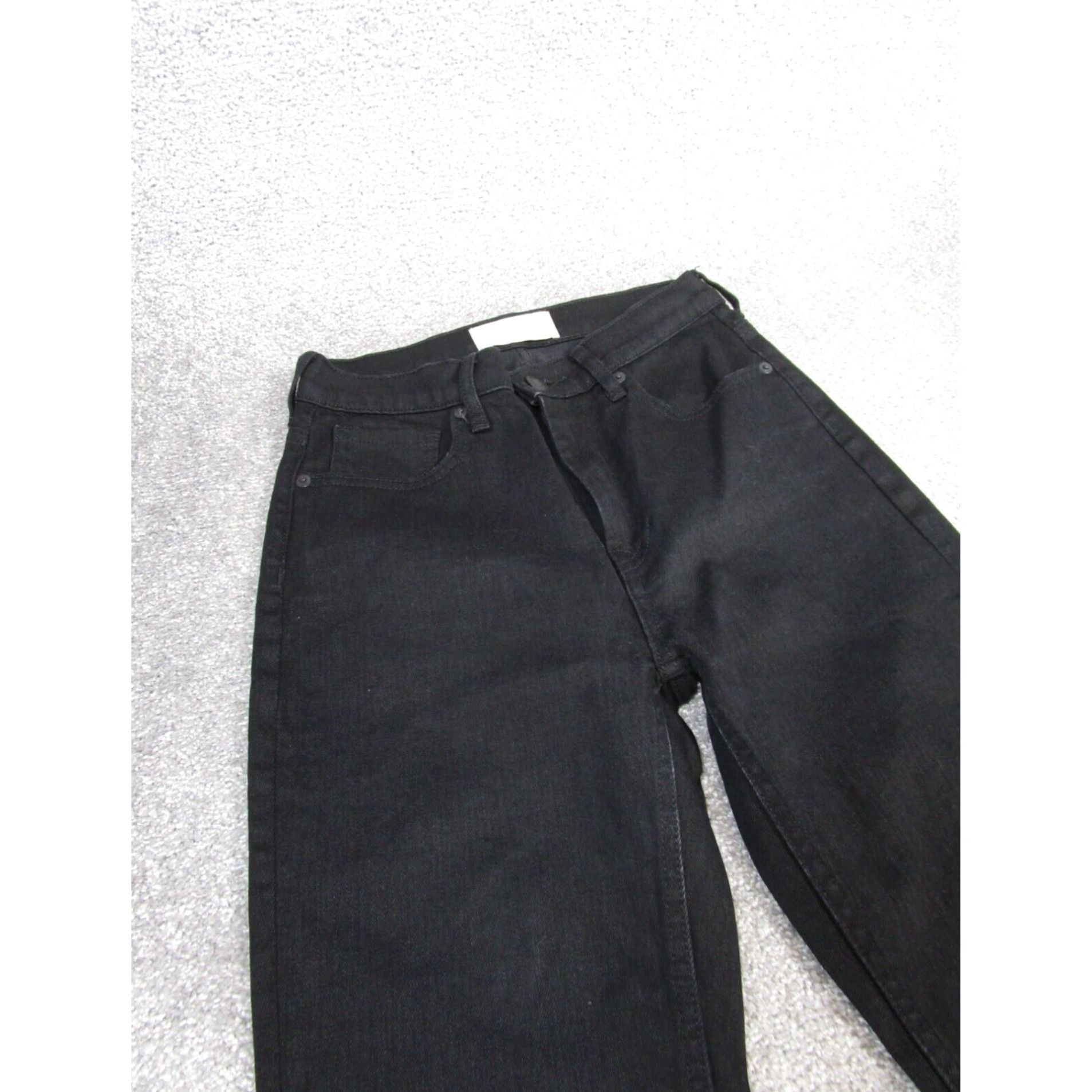 Everlane Everlane Womens Black Skinny Jeans 27 Mid Rise Denim Size 27" / US 4 / IT 40 - 2 Thumbnail