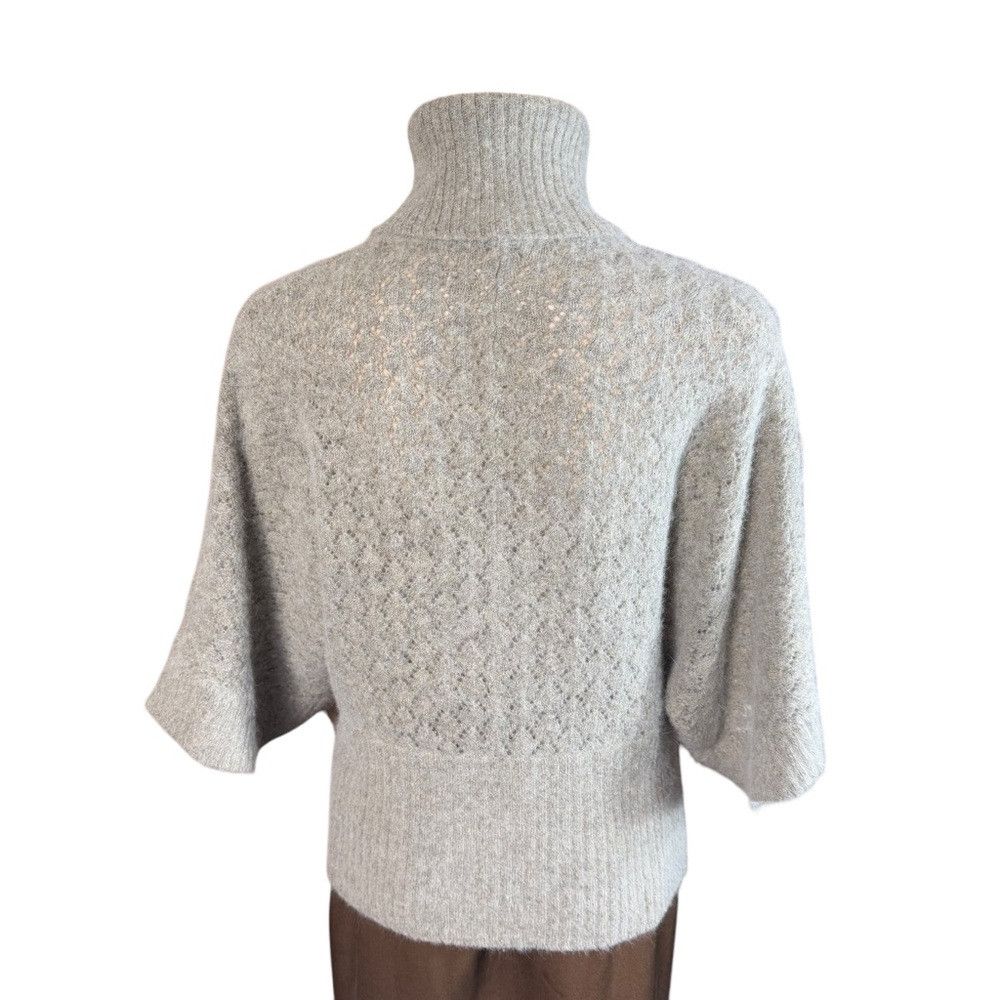 Other Deane & White Wool Angora Knit Kimono Sleeve Turtleneck Gre Size M / US 6-8 / IT 42-44 - 4 Thumbnail