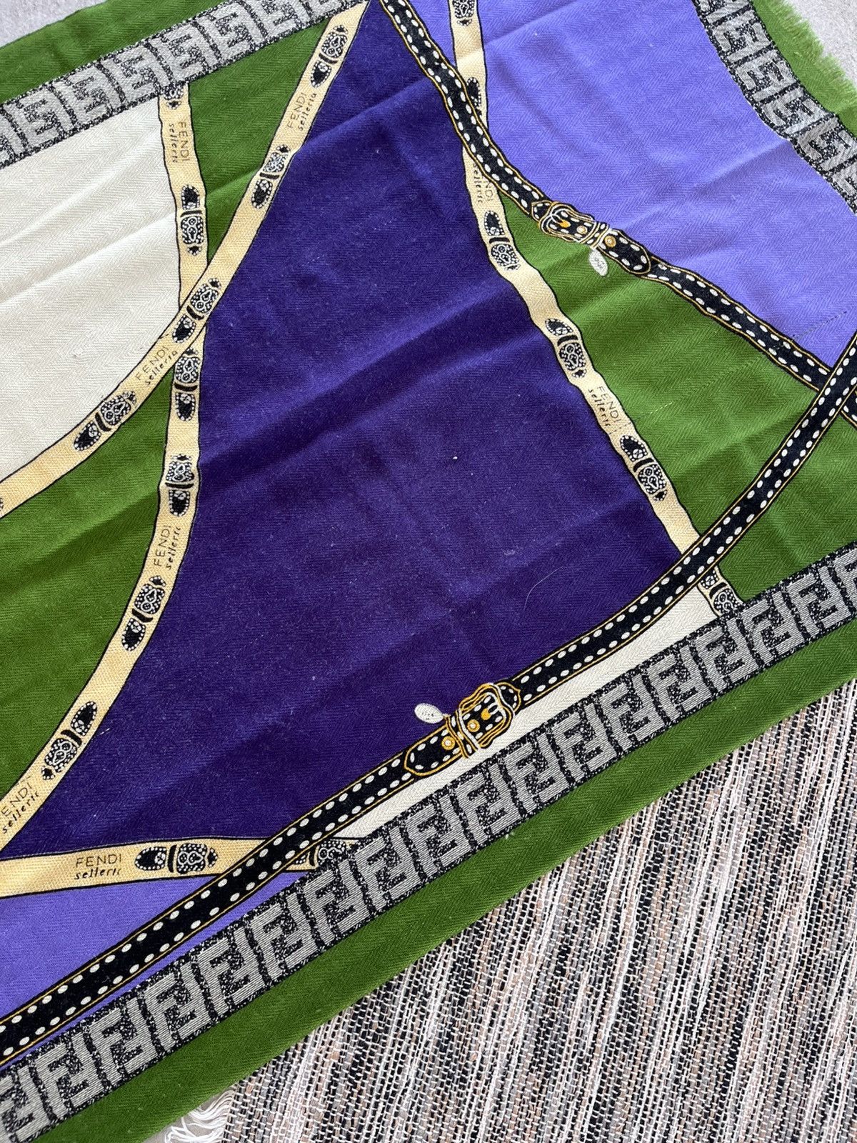 Fendi Rare 70s 80s Vintage Fendi Scarf Luxury Archive Y2K Size ONE SIZE - 11 Thumbnail