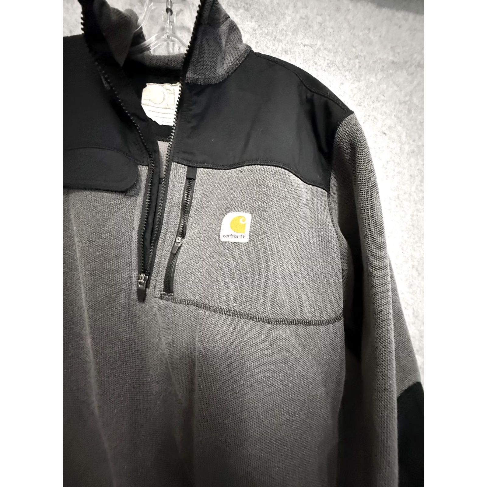 Carhartt Carhartt Jacket Mens Medium Gray Fleece 1/4 Zip Anorak LMC Logo 102836-022 Size US M / EU 48-50 / 2 - 2 Thumbnail