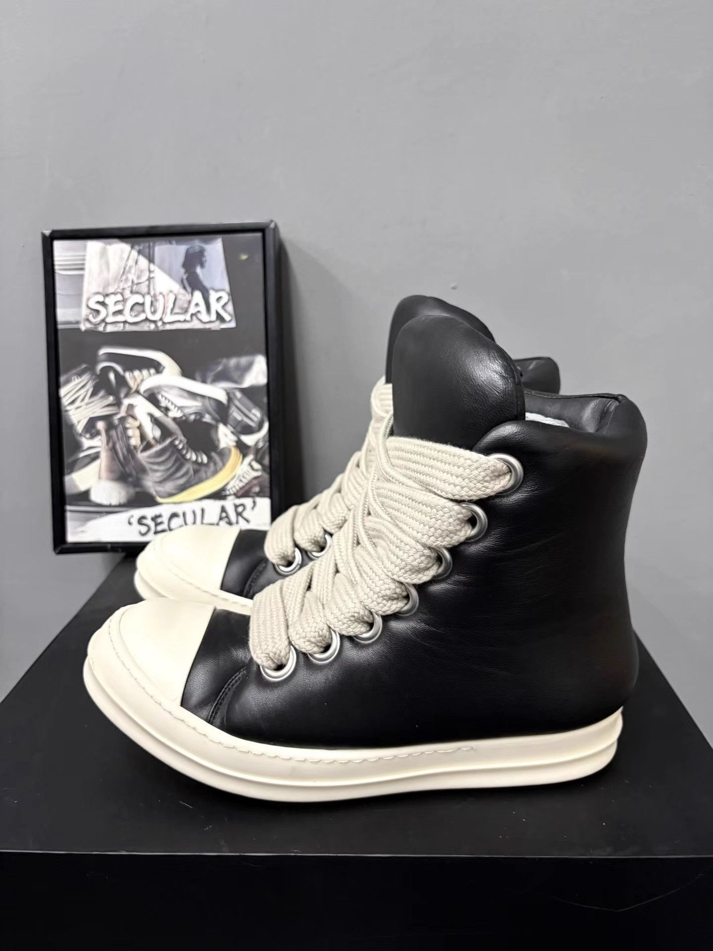 Rick Owens RickOwens Mainline Puff High-top Sneakers K34 Size US 8 / EU 41 - 2 Thumbnail