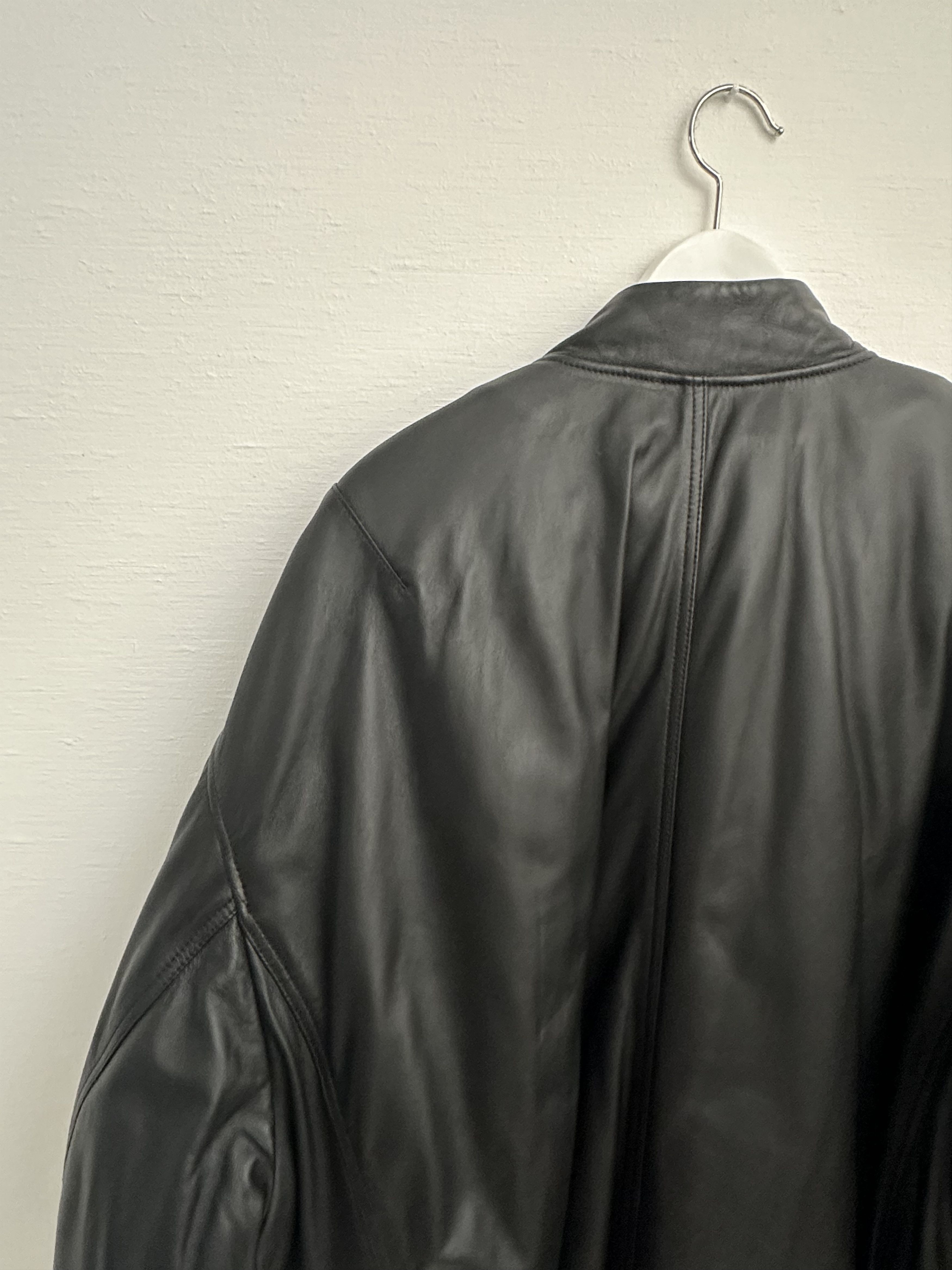 WARDROBE.NYC Leather Bomber Jacket Size XL / US 12-14 / IT 48-50 - 3 Thumbnail