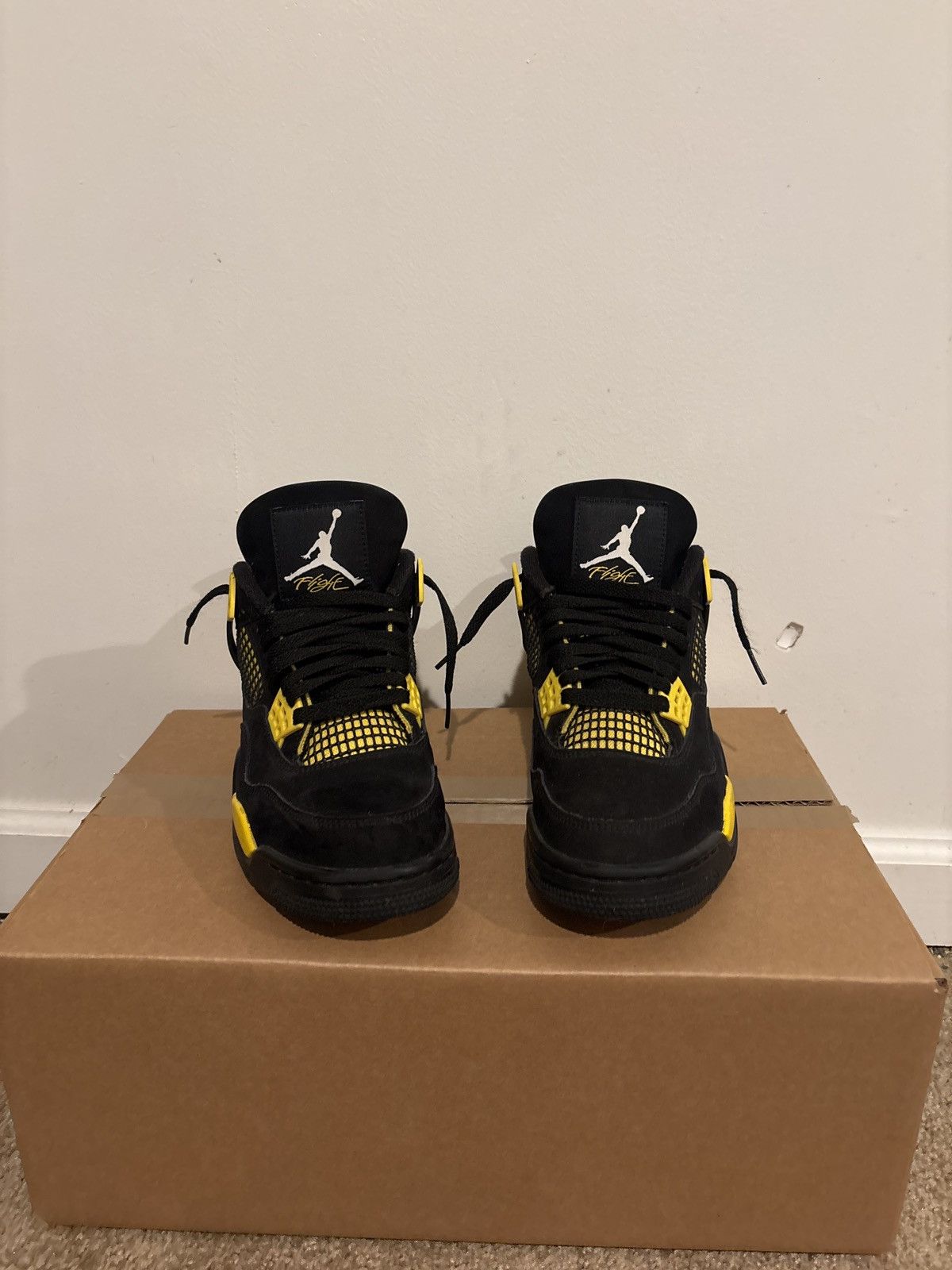 Jordan Brand Air Jordan 4 Retro Yellow Thunder Size US 7.5 / EU 40-41 - 3 Thumbnail