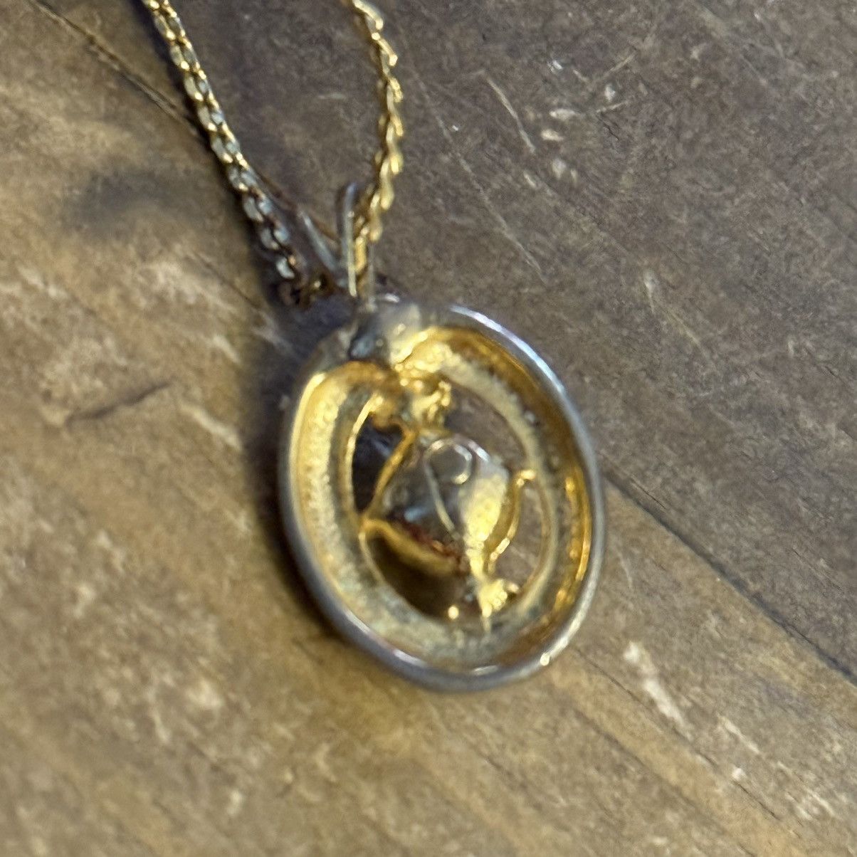Vintage Vintage gold tone oval pearl pendant necklace Size ONE SIZE - 5 Thumbnail