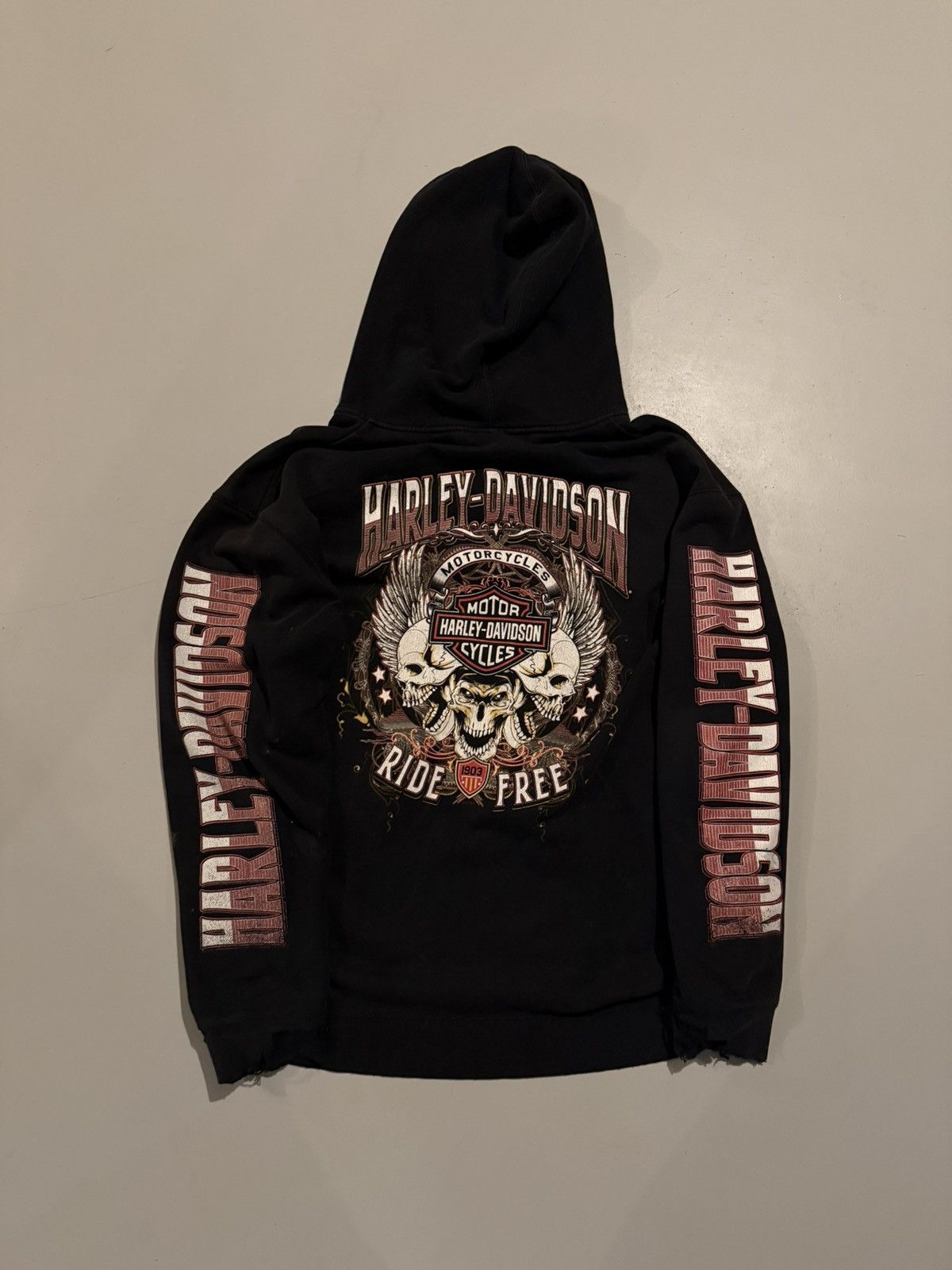 Harley Davidson × Streetwear × Vintage VINTAGE FADED HARLEY