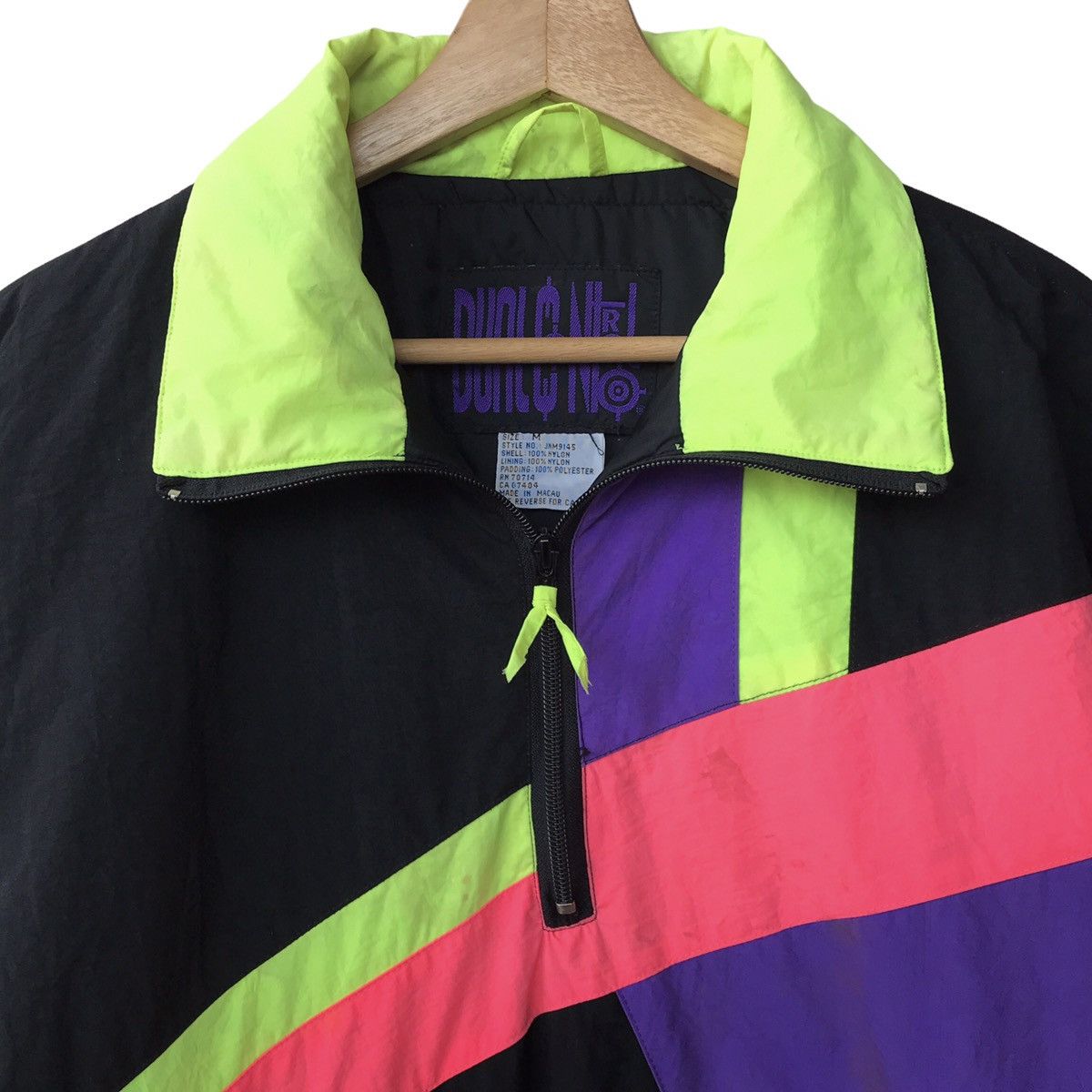 Vintage Dual Control USA Vintage 1990s Neon Pullover Jacket Size US M / EU 48-50 / 2 - 5 Thumbnail