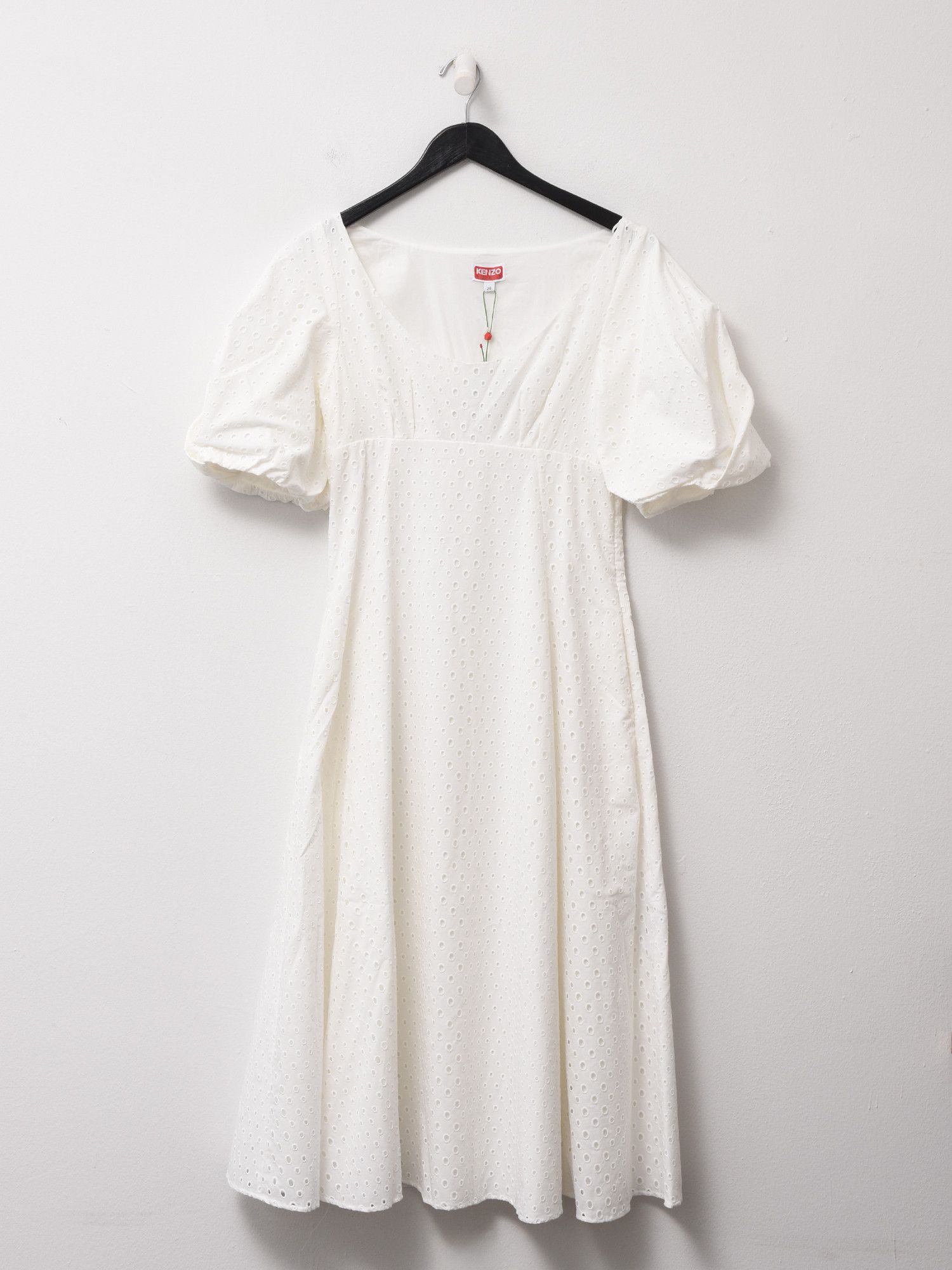 Kenzo KENZO Broderie Anglais Midi Dress Size S / US 4 / IT 40 - 1 Thumbnail