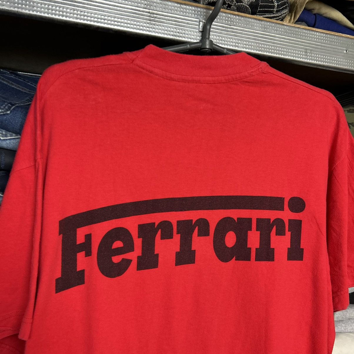 Ferrari Vintage Ferrari Big logo 90’s Racing Nascar tee Size US M / EU 48-50 / 2 - 2 Thumbnail