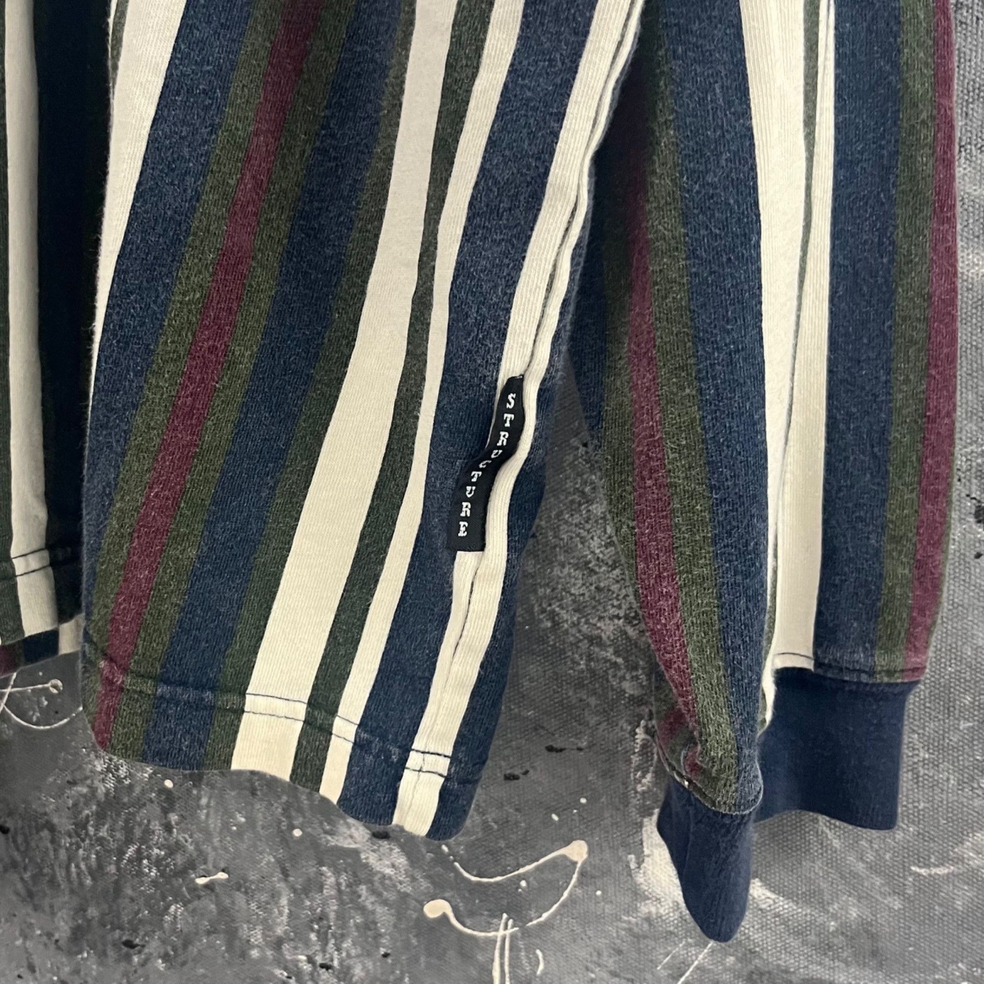 Structure × Vintage Vintage 90’s Structure rugby Size US XL / EU 56 / 4 - 4 Thumbnail