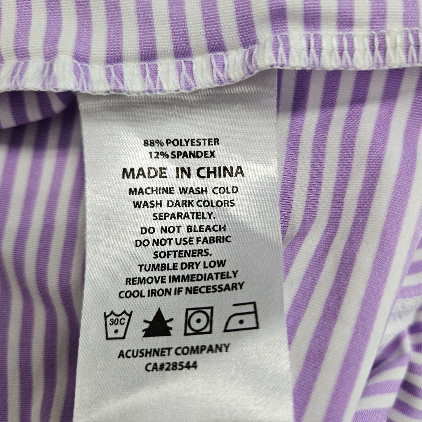 Footjoy FootJoy Polo Mens Short Sleeve Purple White Stripe M Size US M / EU 48-50 / 2 - 4 Thumbnail