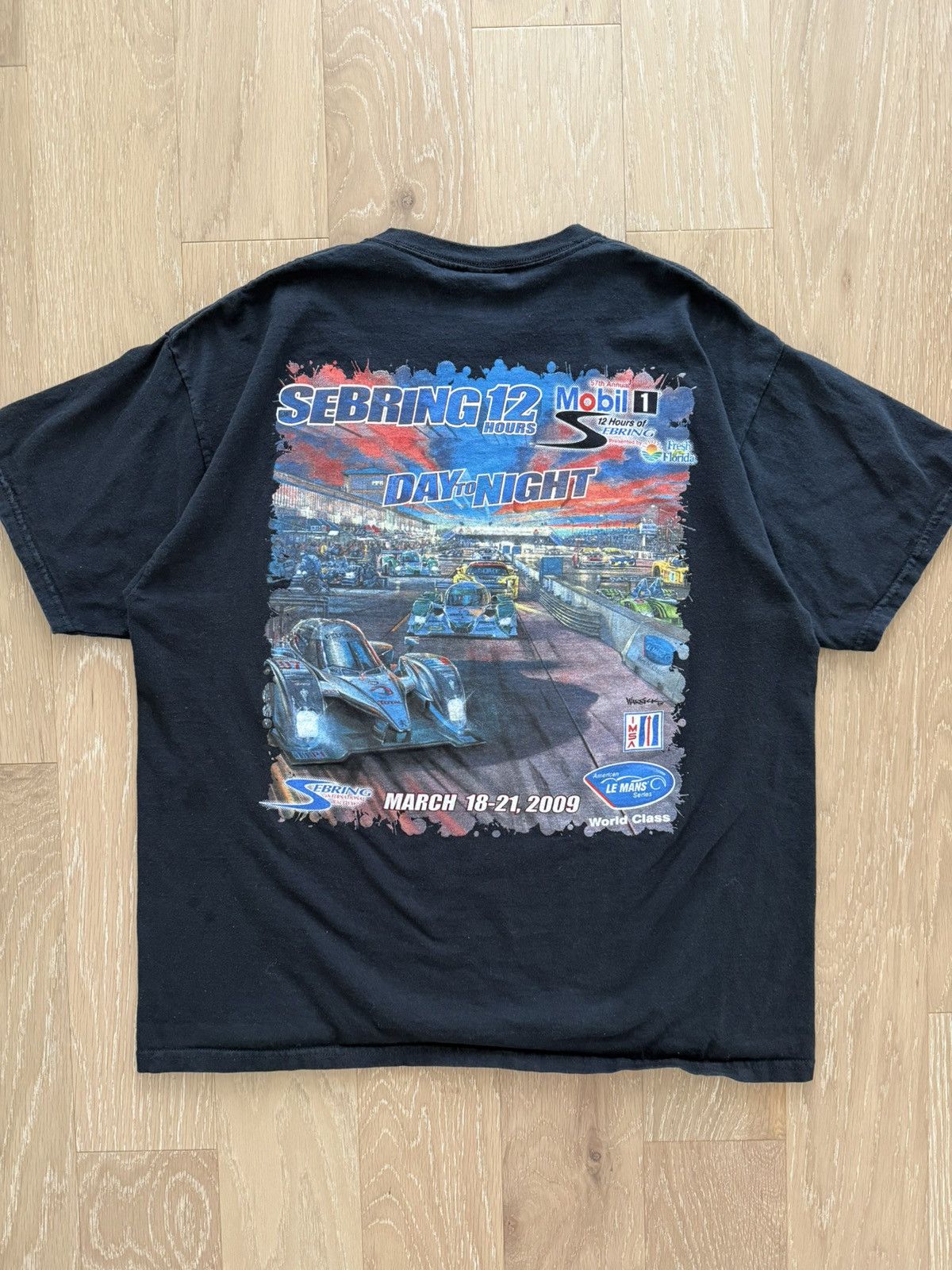 Gildan 2009 Sebring Racing Le Mans Streetwear Shirt Size US XL / EU 56 / 4 - 1 Thumbnail
