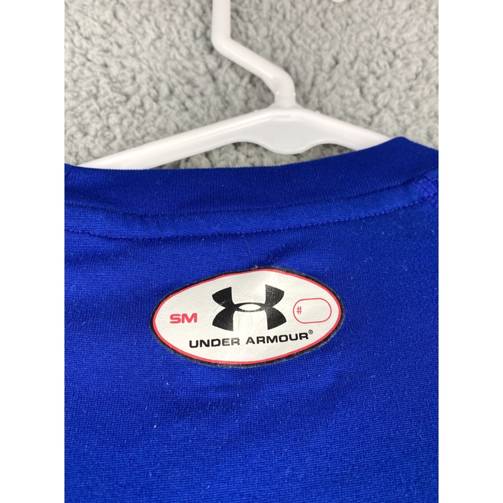 Under Armour Under Armour UA Men's Short Sleeve Loose Fit Heat Gear T Shirt Size S Blue/37-34 Size US S / EU 44-46 / 1 - 7 Thumbnail