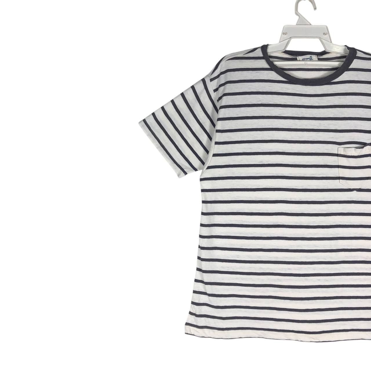 45rpm × Japanese Brand × Vintage Vintage 45rpm men t-shirt stripe Size US L / EU 52-54 / 3 - 2 Thumbnail