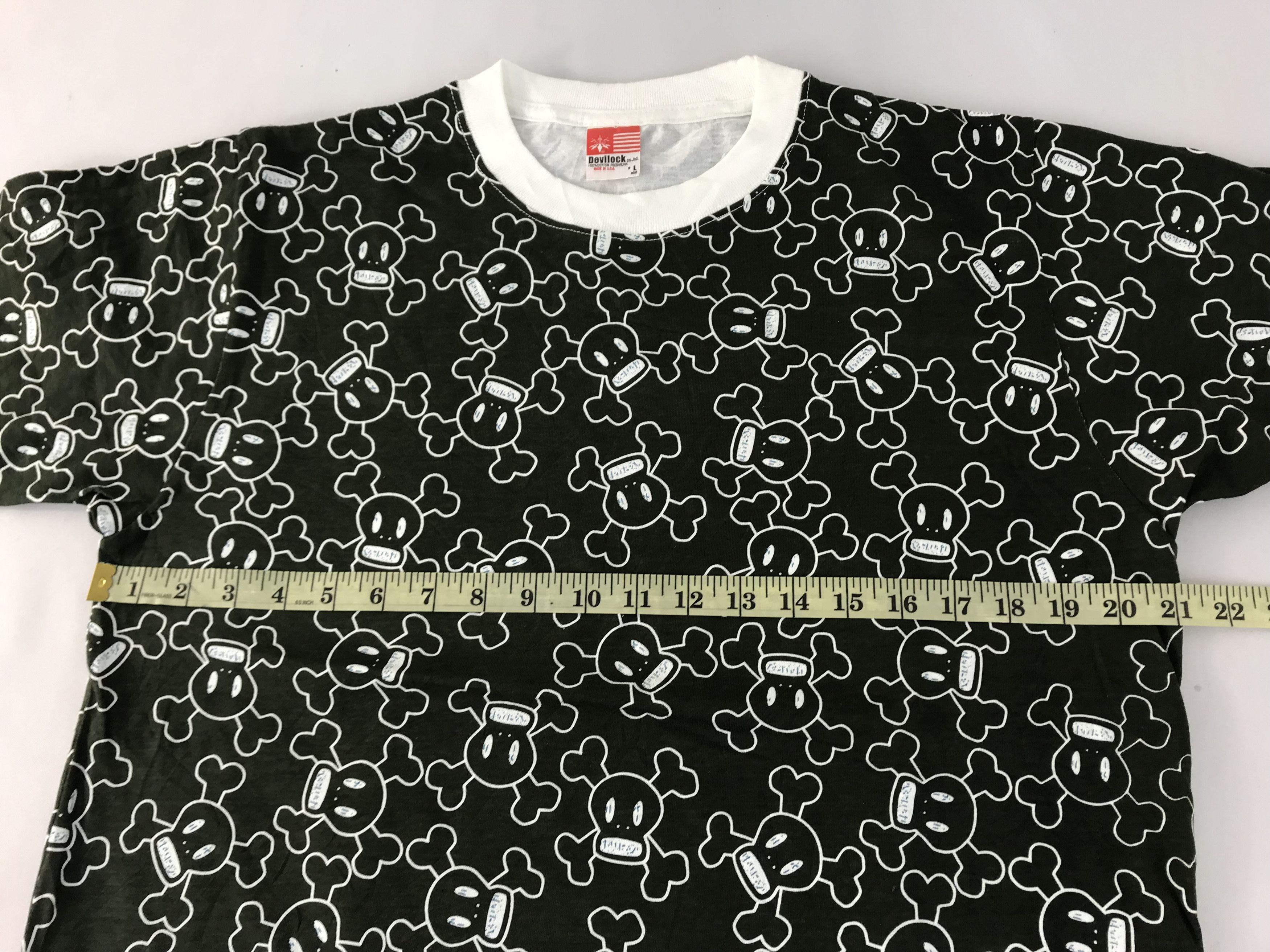 Devilock Devilock USA Skull Over Printed Logo Tee T-shirt M L Size US L / EU 52-54 / 3 - 6 Thumbnail