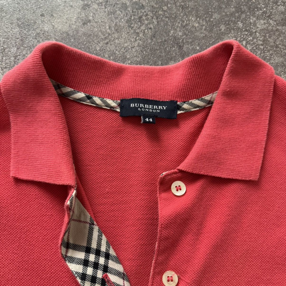 Burberry × Burberry Prorsum × Vintage Burberry London Vintage Nova Check Polo T-Shirt Size M / US 6-8 / IT 42-44 - 8 Thumbnail
