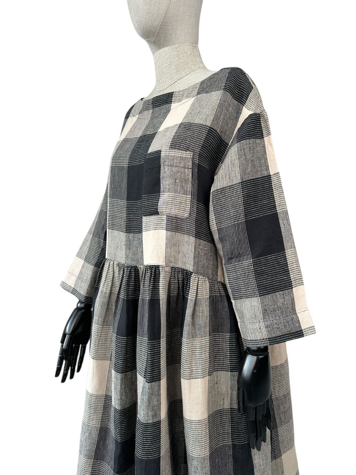 Other NWT TOAST Landscape Check Linen Dress Pockets Loose Fit Size S / US 4 / IT 40 - 7 Thumbnail