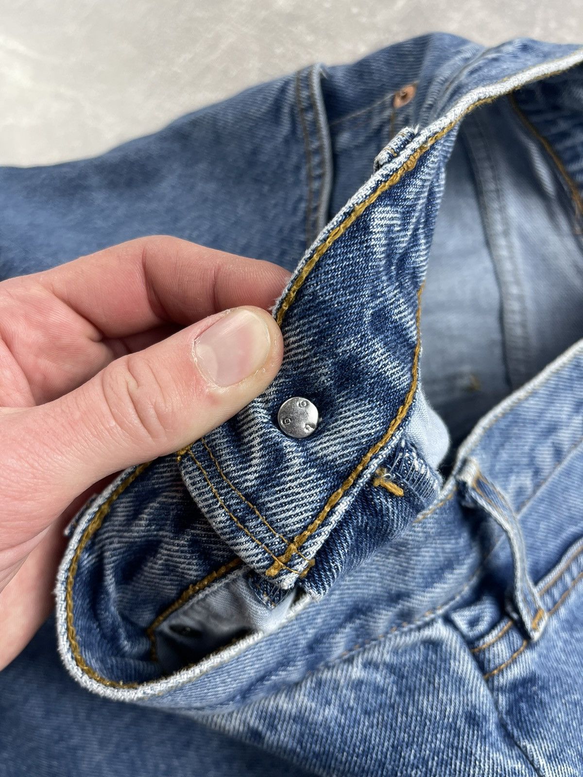Levi's Vintage Clothing × Vintage Levi’s 615 Guide Straight Slim Fit Jeans Made In Belgium Size US 34 / EU 50 - 10 Thumbnail